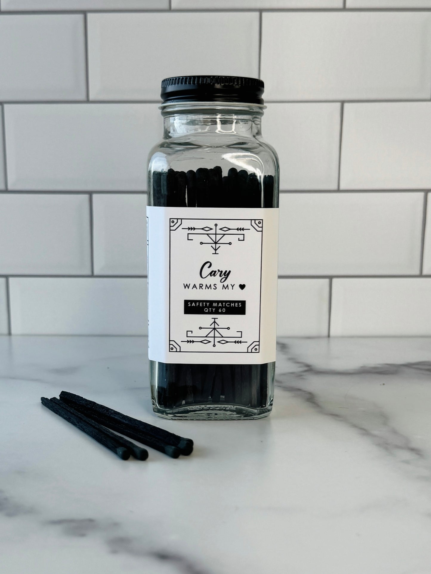 Cary Safety Matches - Cary Warms My Heart