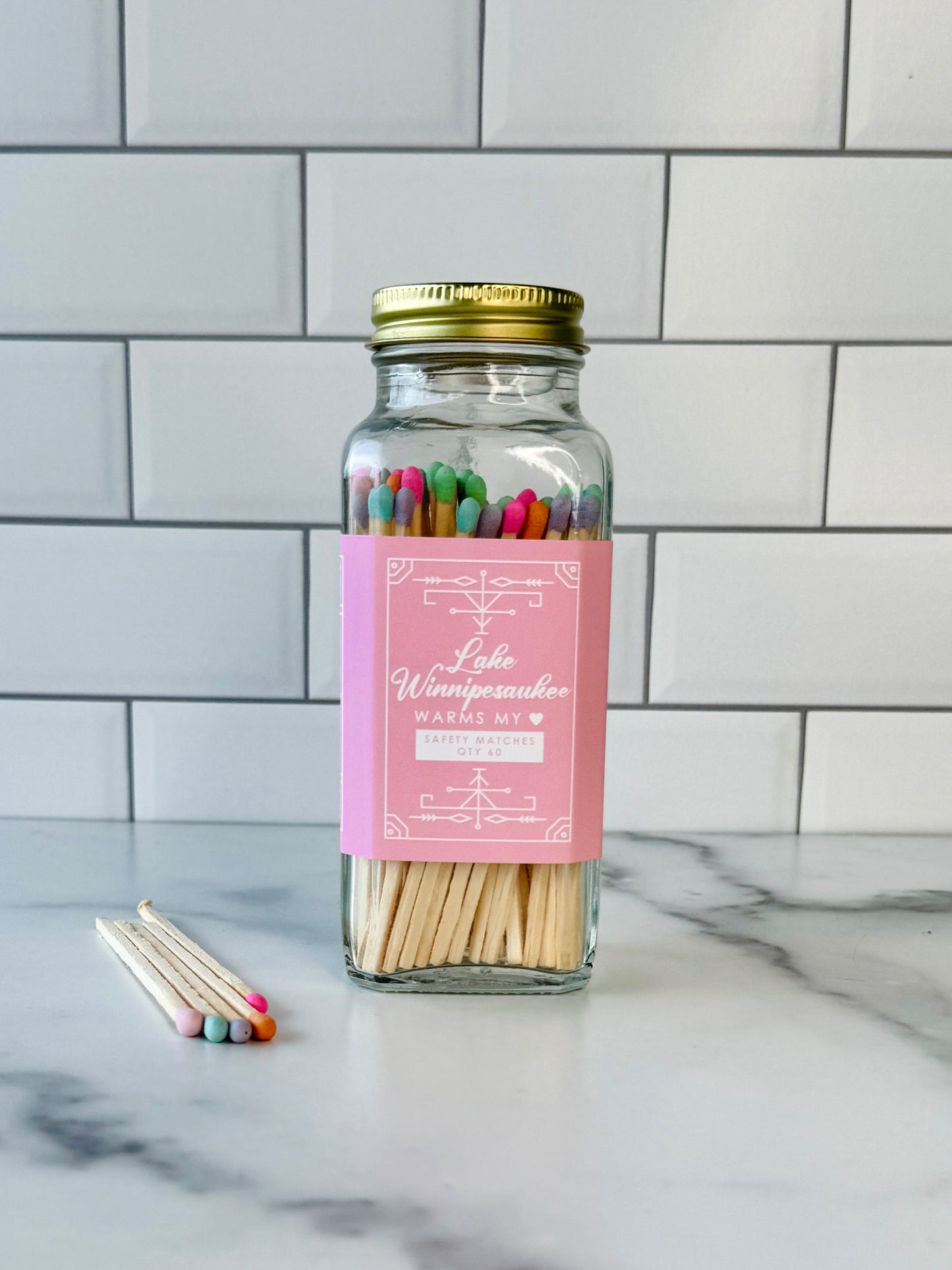 Lake Winnipesaukee Safety Matches - Lake Winnipesaukee Warms My Heart