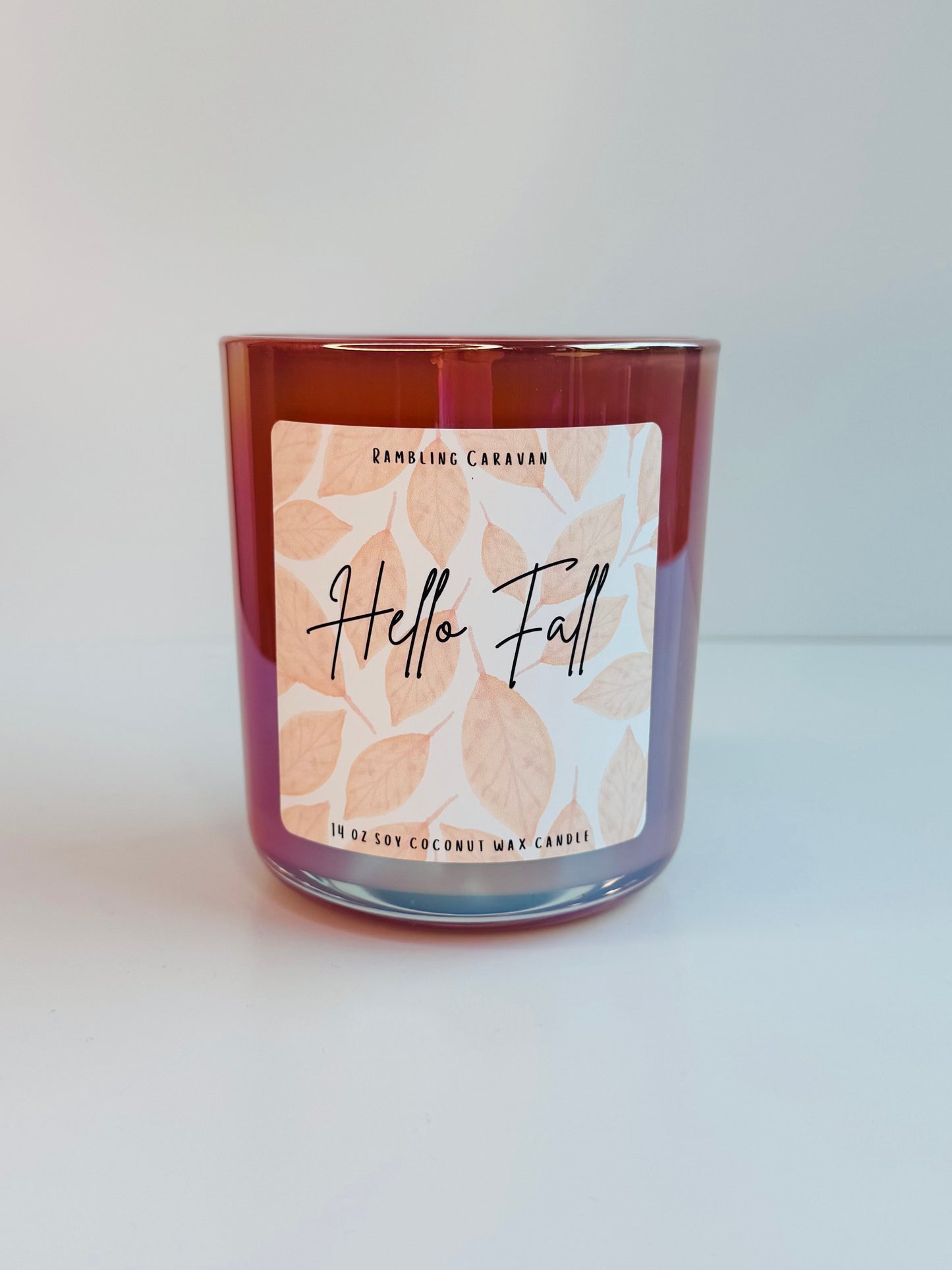 Hello Fall Candle | 14 oz Soy Coconut Wax | Hand Poured | Small Batch