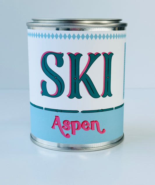 Ski Aspen - Paint Tin Candle