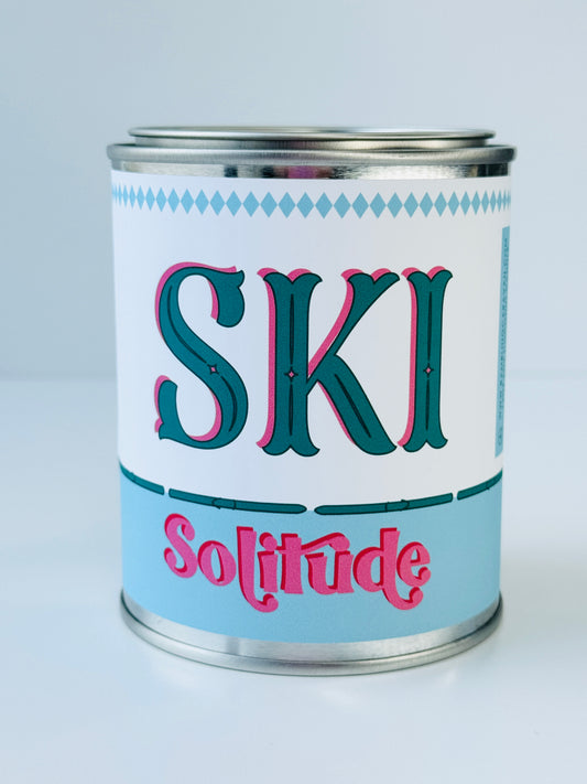 Ski Solitude - Paint Tin Candle