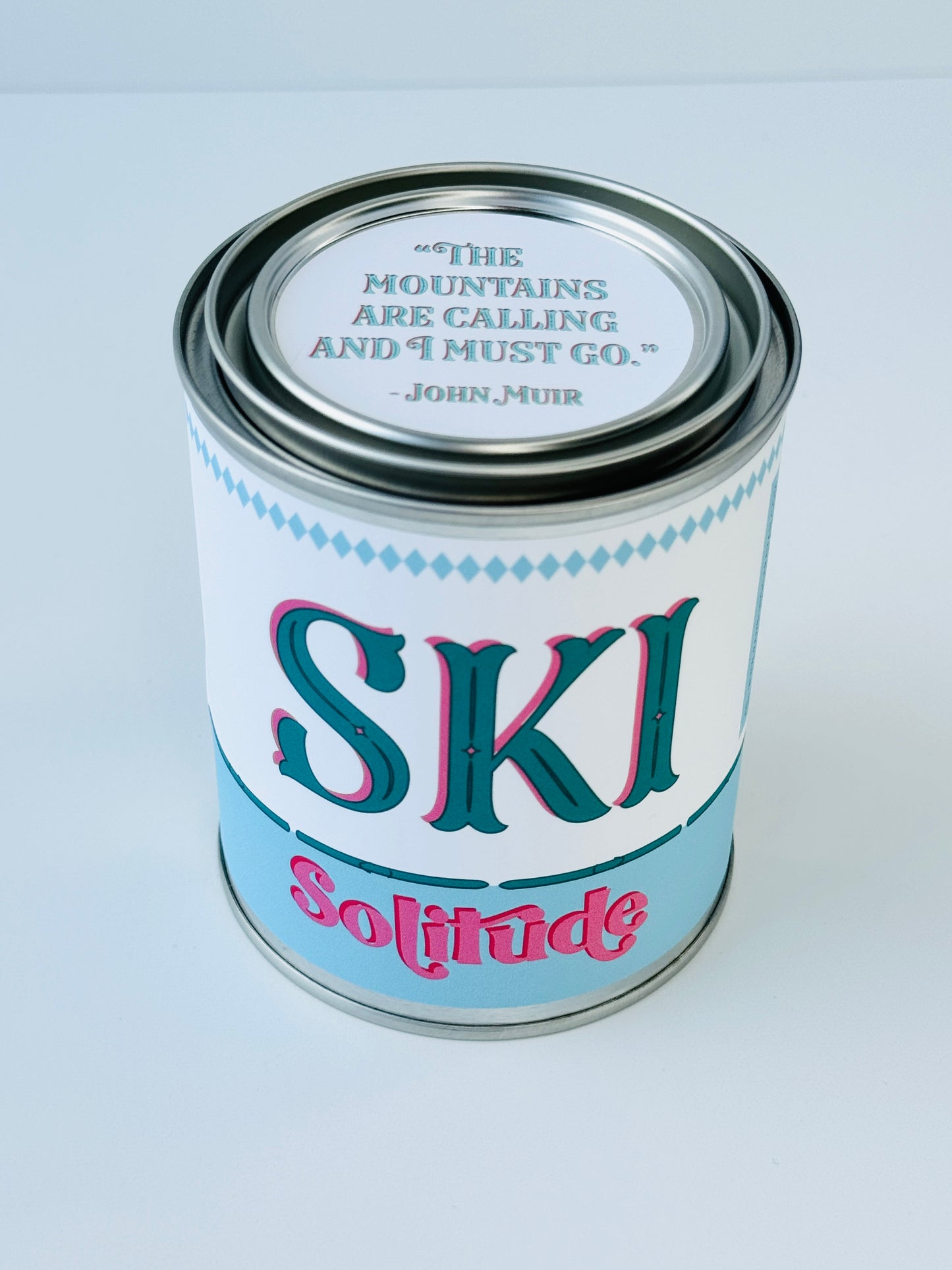 Ski Solitude - Paint Tin Candle