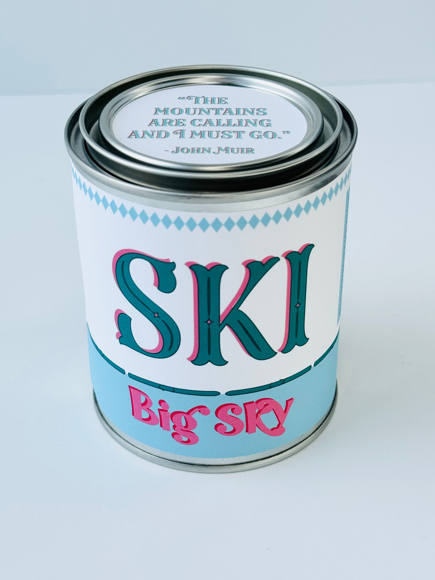 Ski Big Sky - Paint Tin Candle