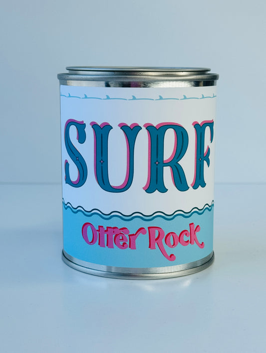 Surf Otter Rock - Paint Tin Candle
