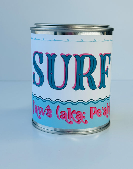 Surf Jaws (aka: Pe'ahi) - Paint Tin Candle