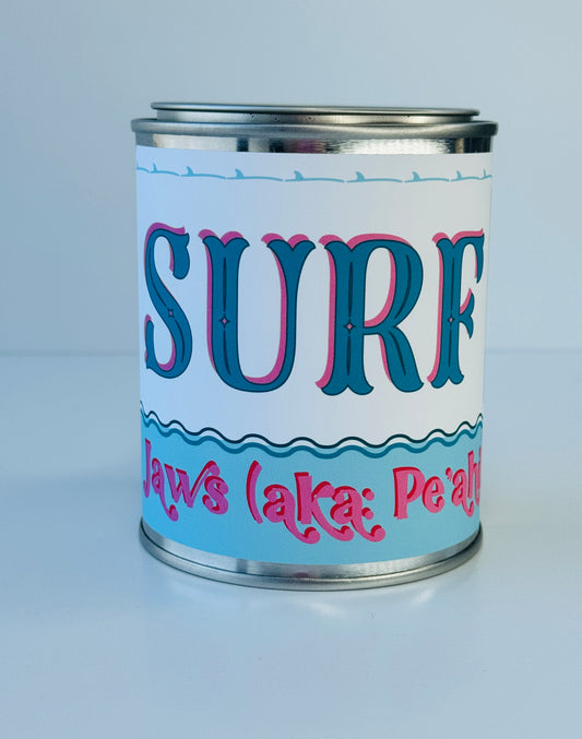 Surf Jaws - Paint Tin Candle