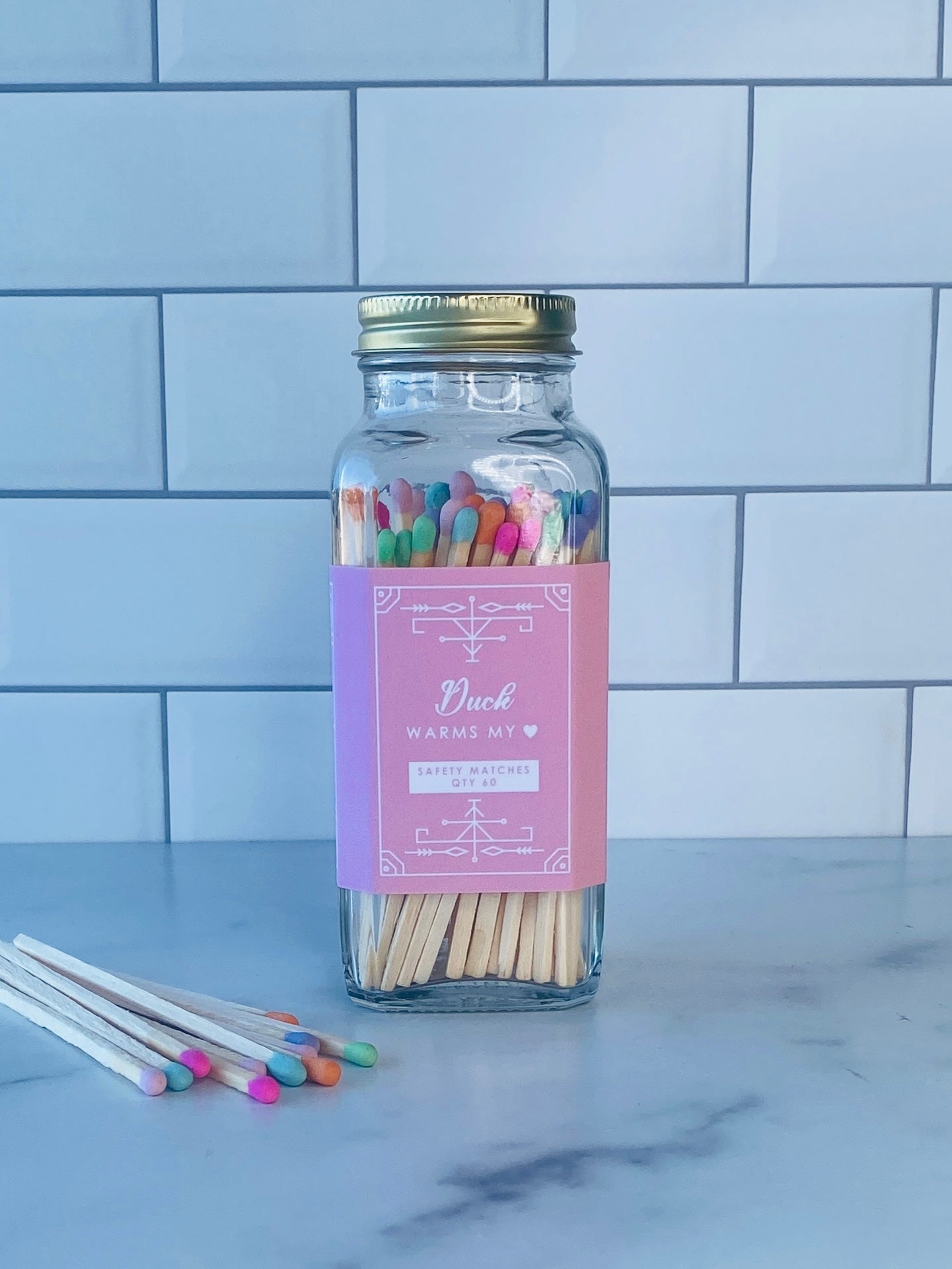 Duck Safety Matches - Duck Warms My Heart