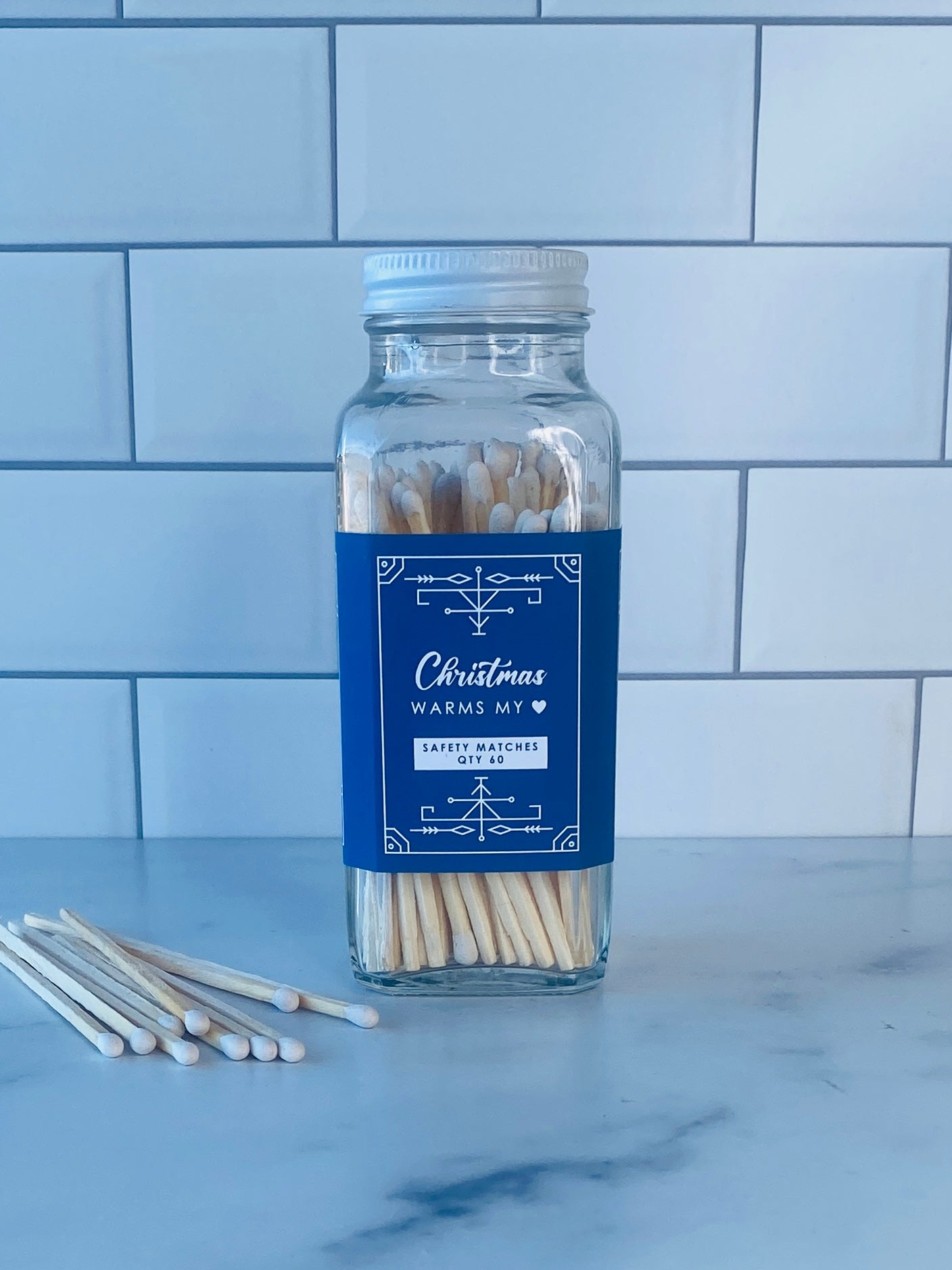 Christmas Safety Matches - Christmas Warms My Heart