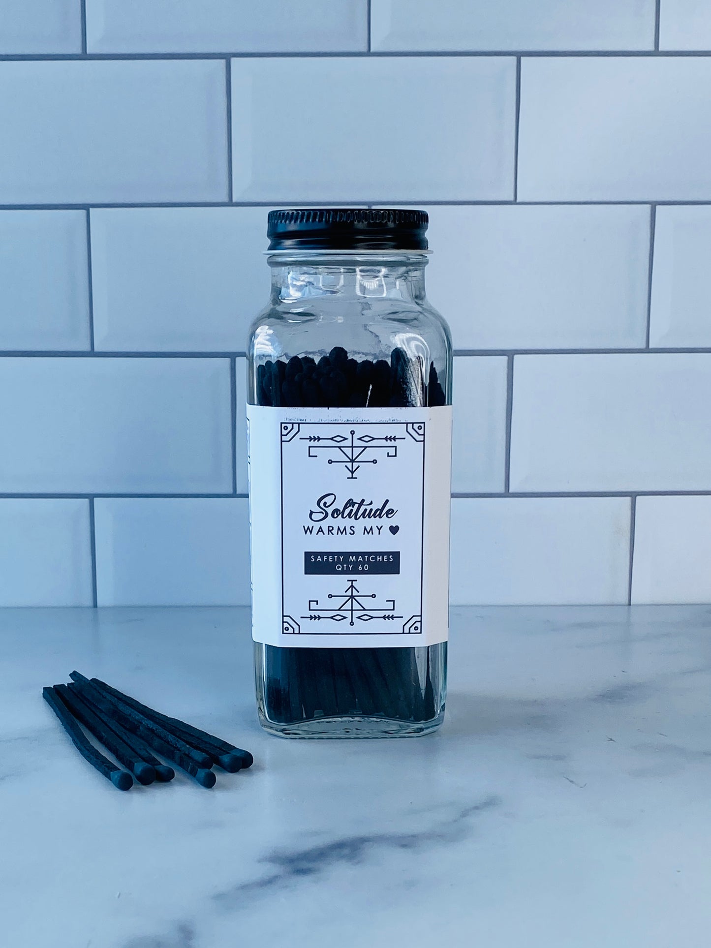 Solitude Safety Matches - Solitude Warms My Heart