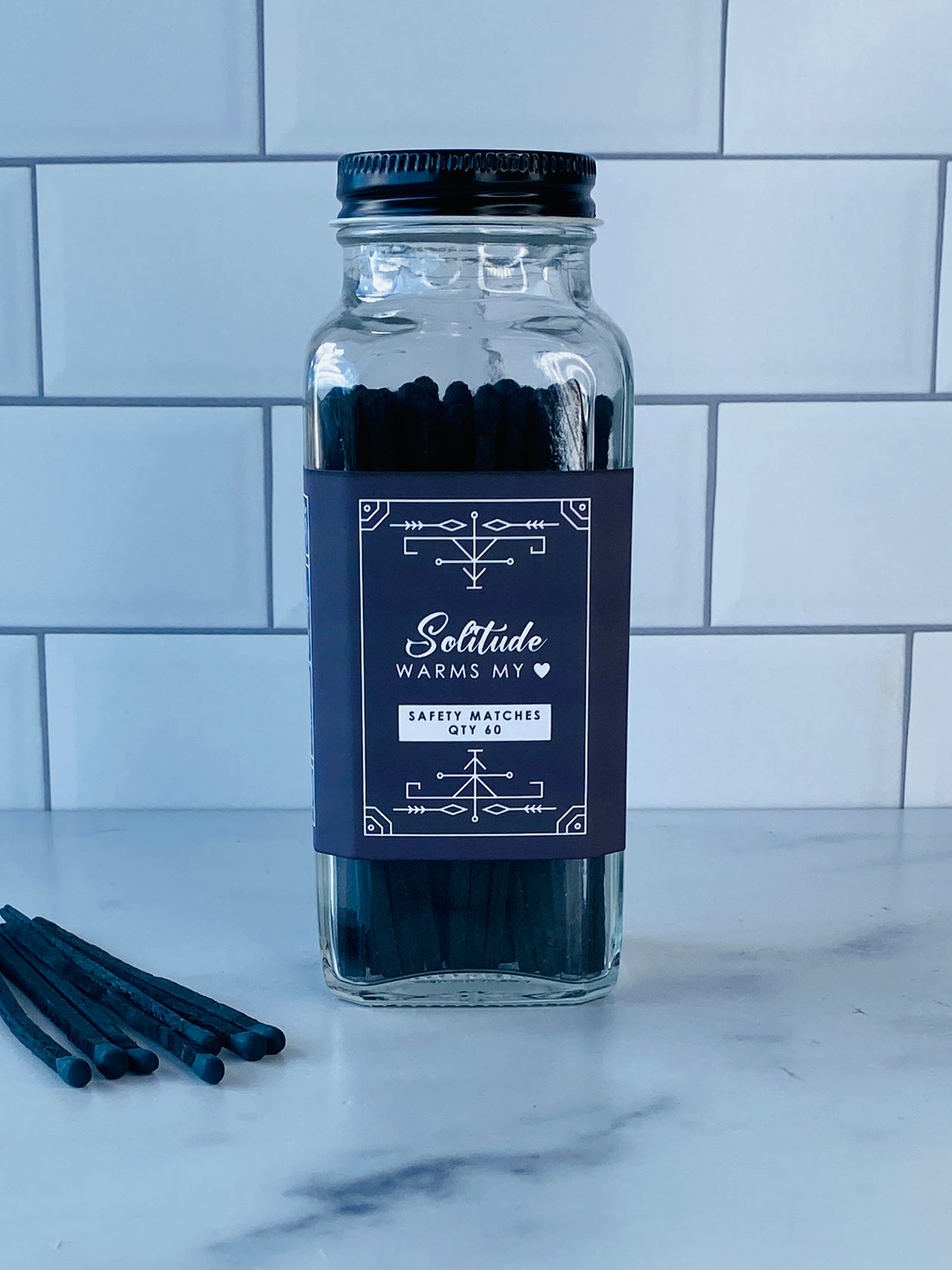 Solitude Safety Matches - Solitude Warms My Heart