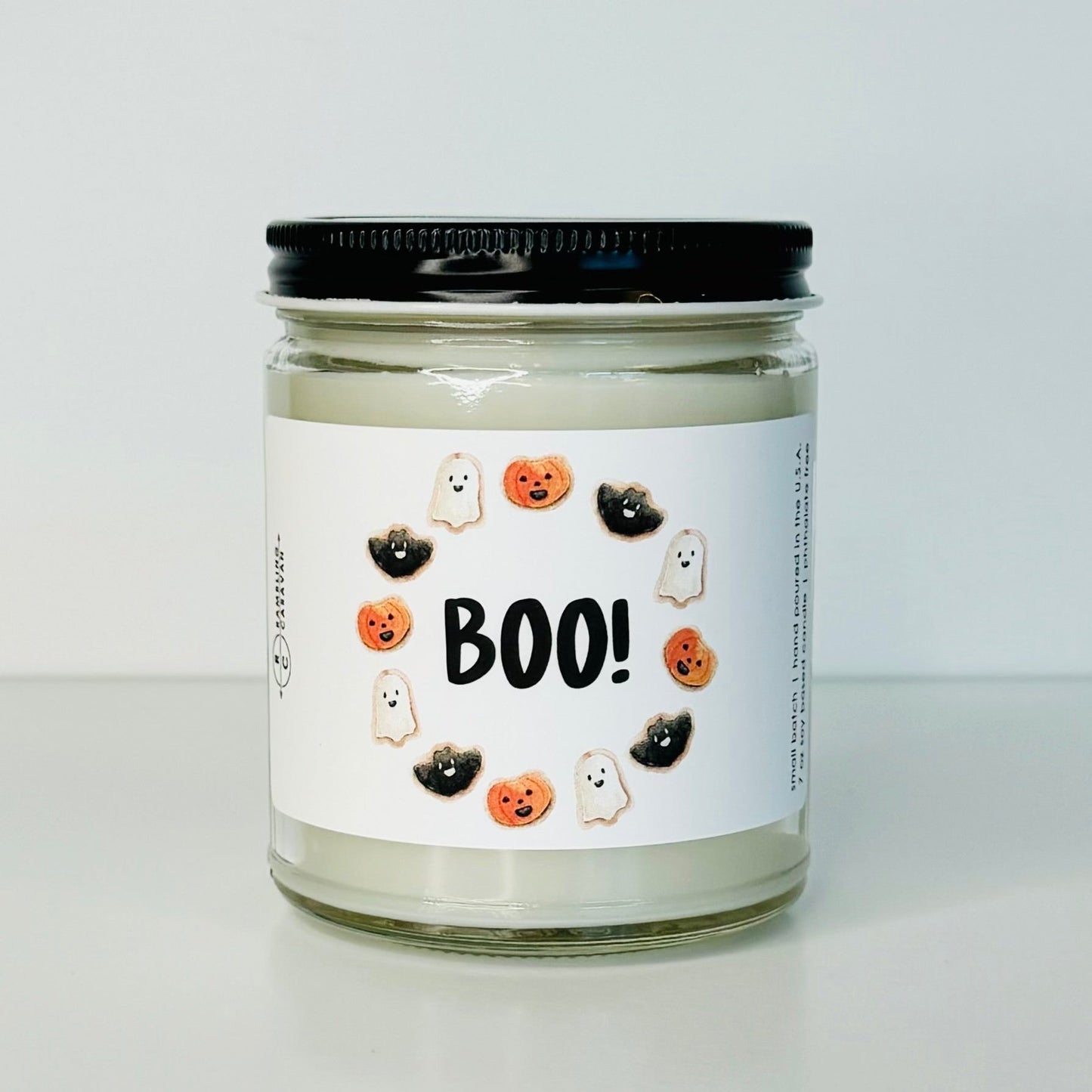 BOO! - Halloween Candle