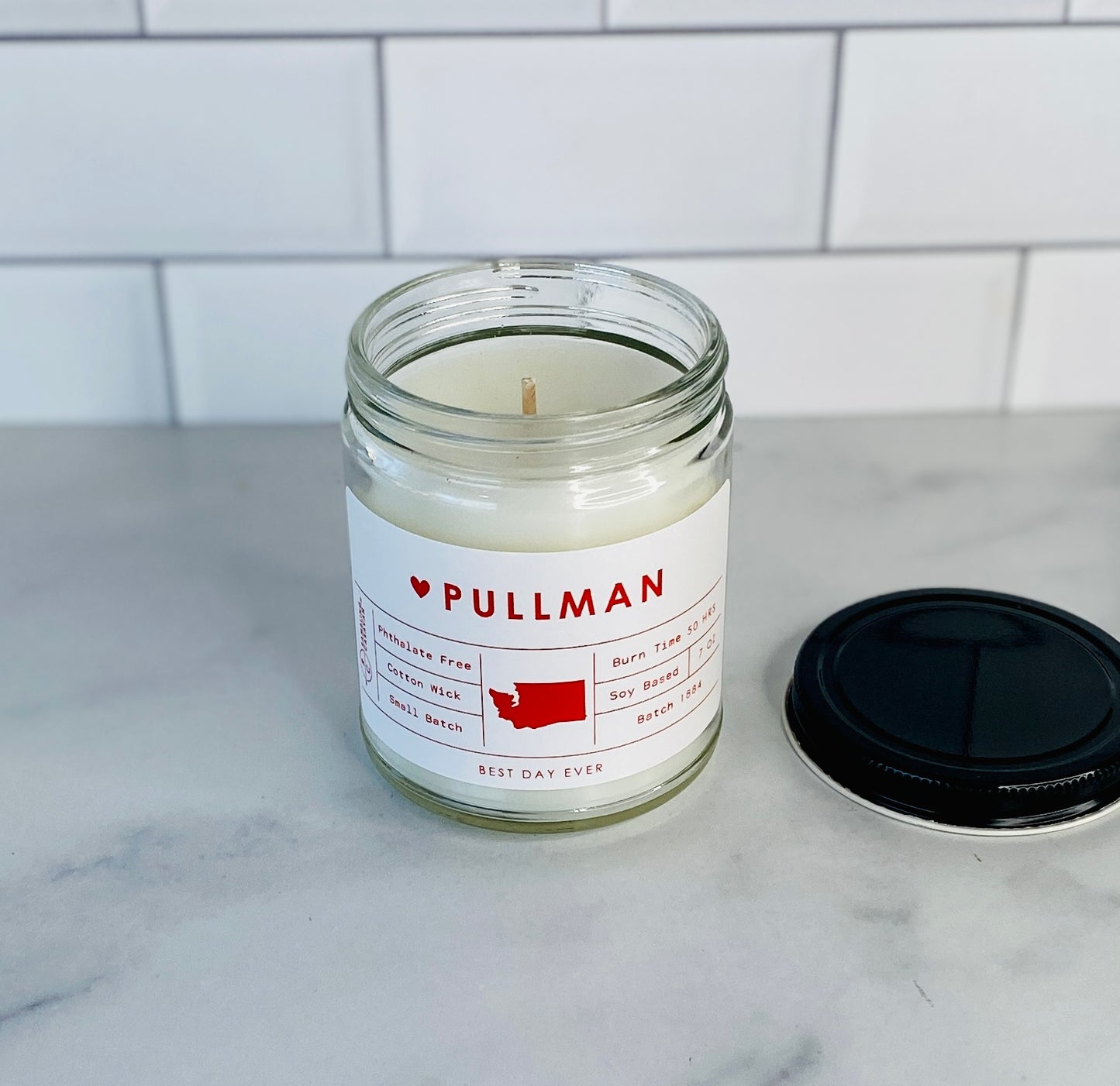 Pullman, WA Candle