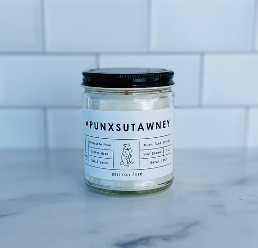 Punxsutawney, PA Candle