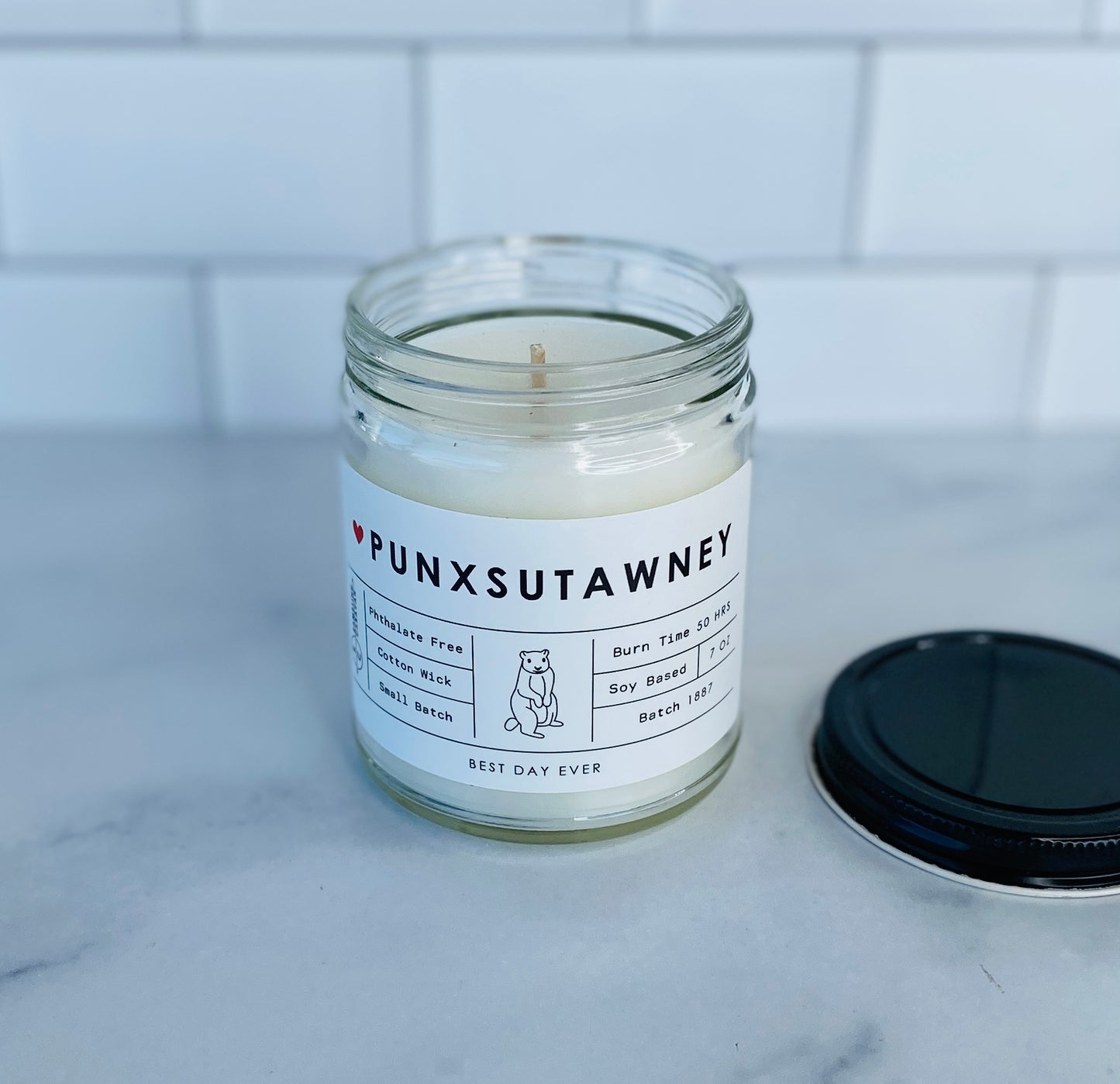 Punxsutawney, PA Candle