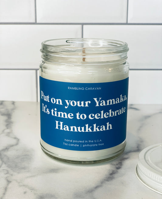 Put on your Yamaka, It's time to celebrate Hanukkah Candle