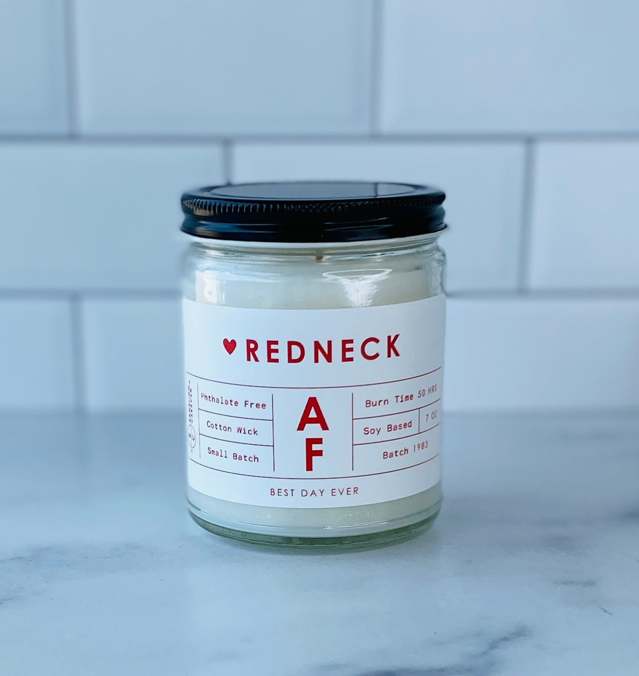Redneck AF Candle