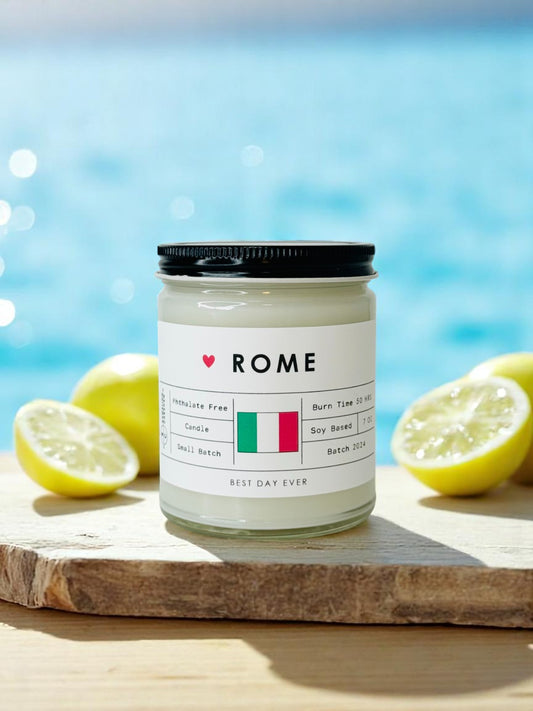 Rome, Italy Candle