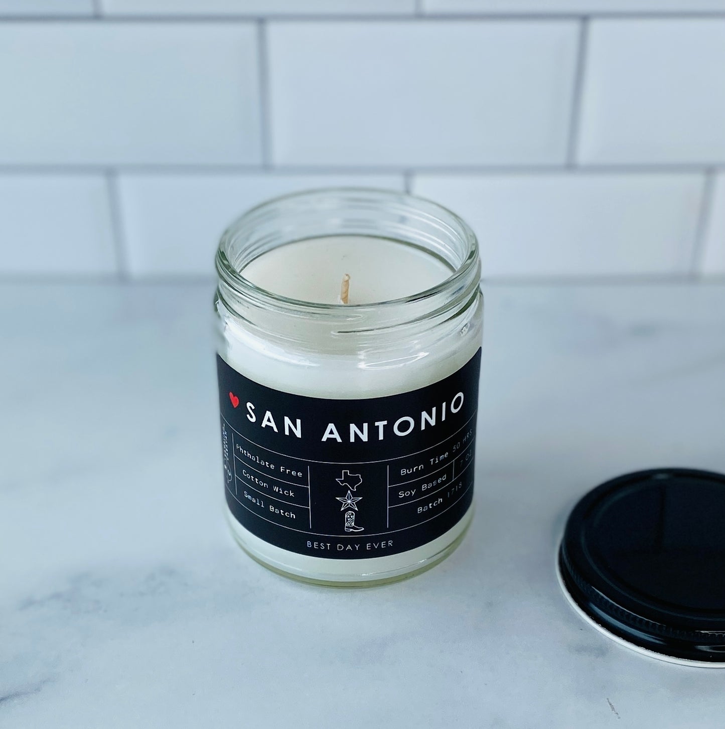 San Antonio, TX Candle