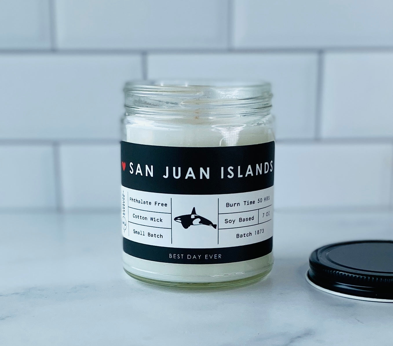 San Juan Islands, WA Candle