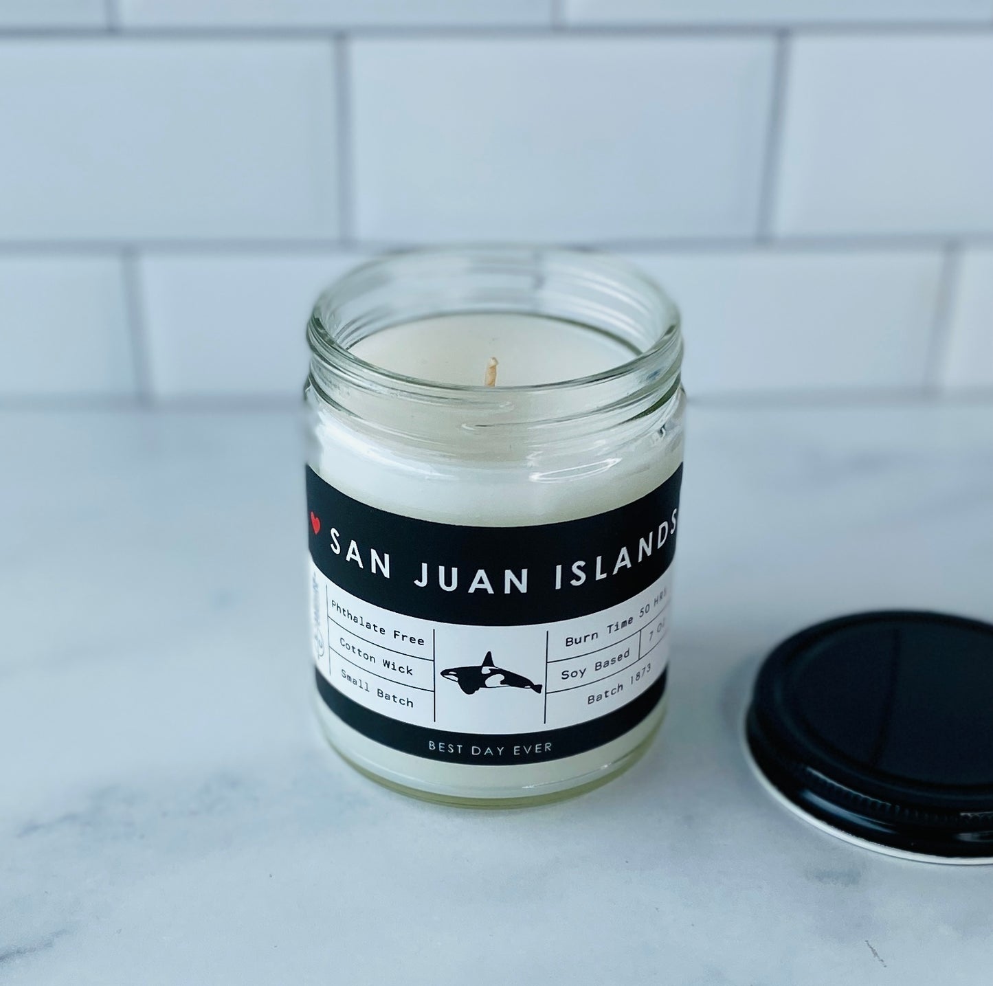 San Juan Islands, WA Candle