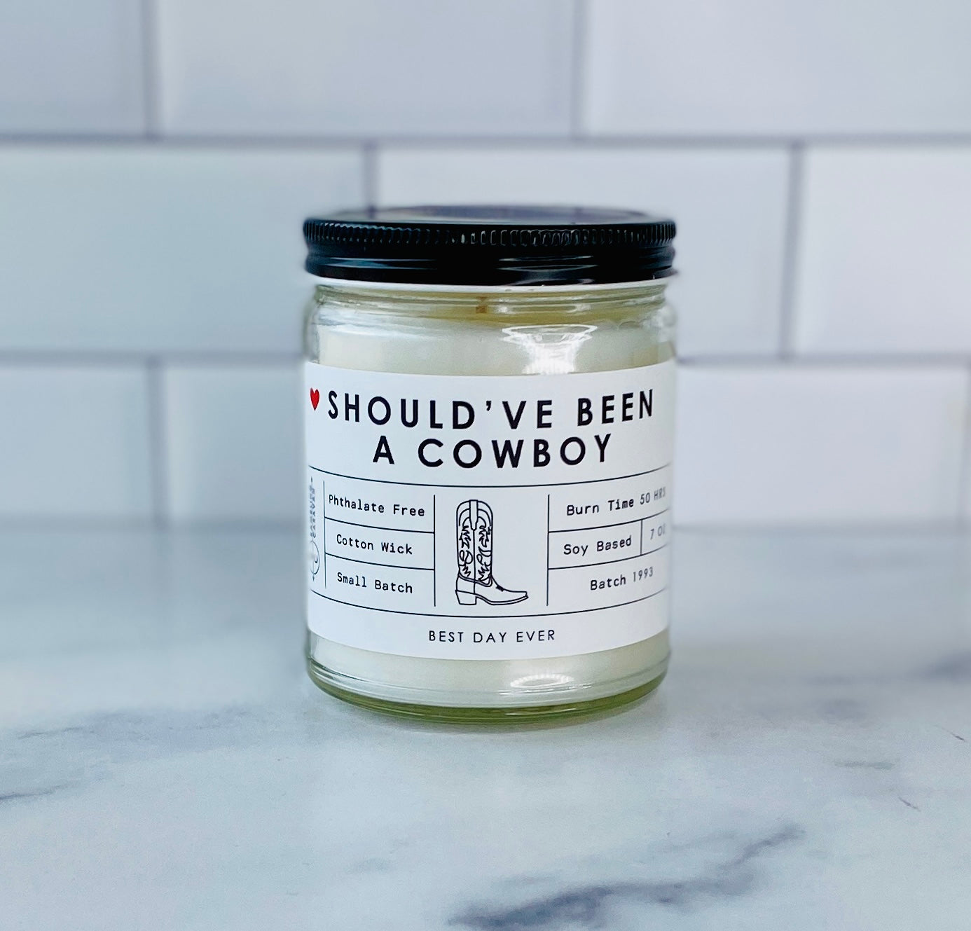 Should've Been A Cowboy Candle