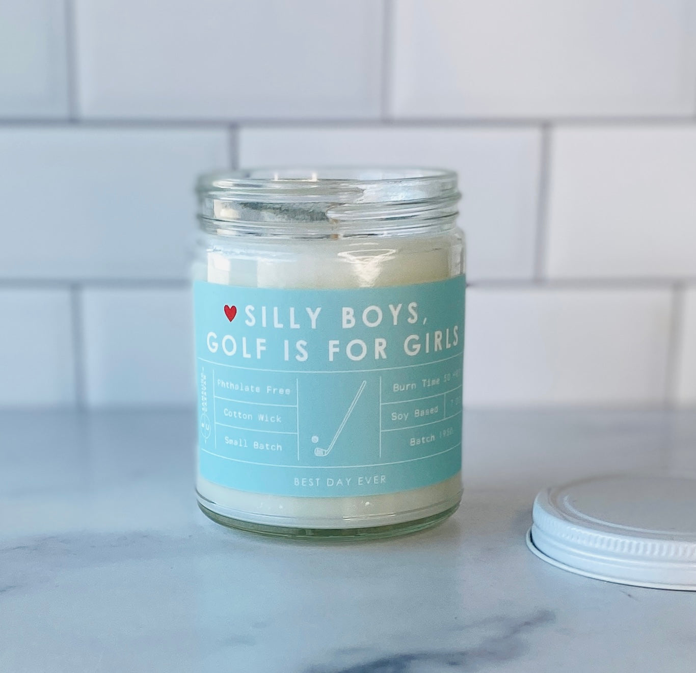 Silly Boys, Golf Is For Girls Candle
