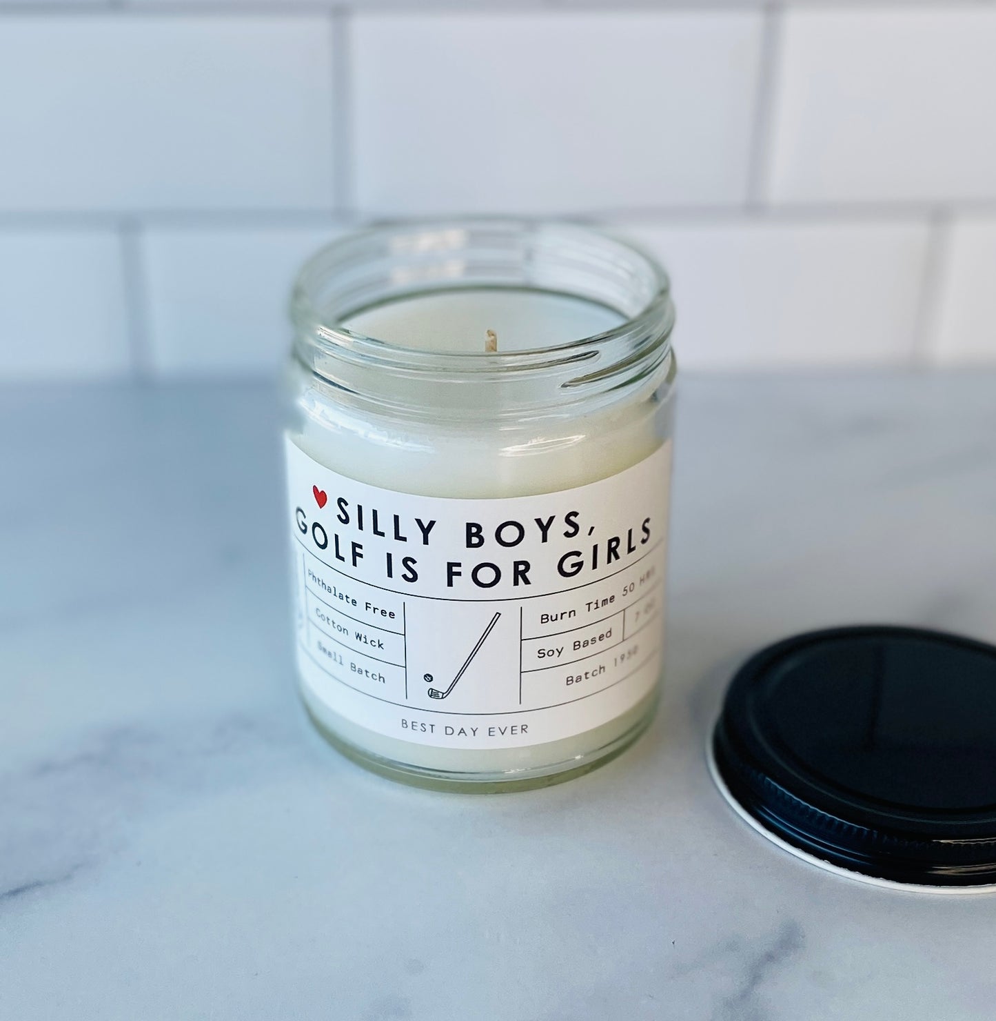 Silly Boys, Golf Is For Girls Candle