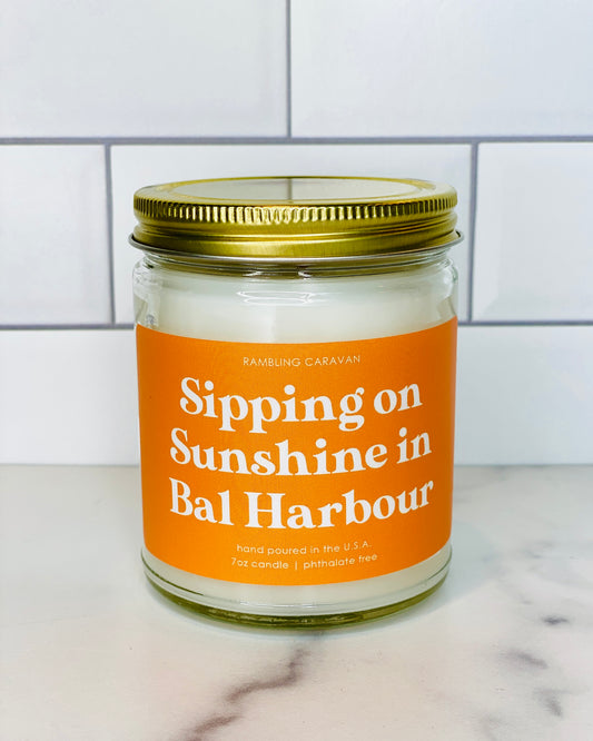 Sipping on Sunshine in Bal Harbour Candle