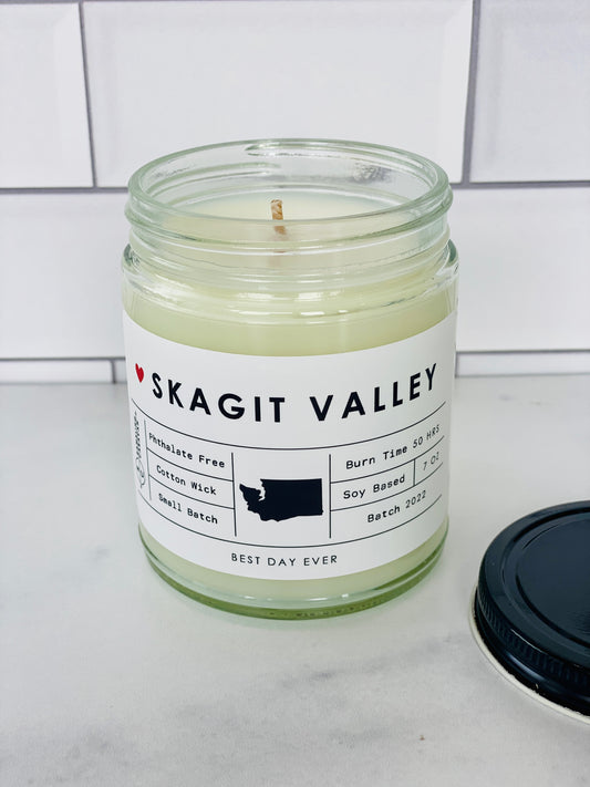 Skagit Valley, WA Candle