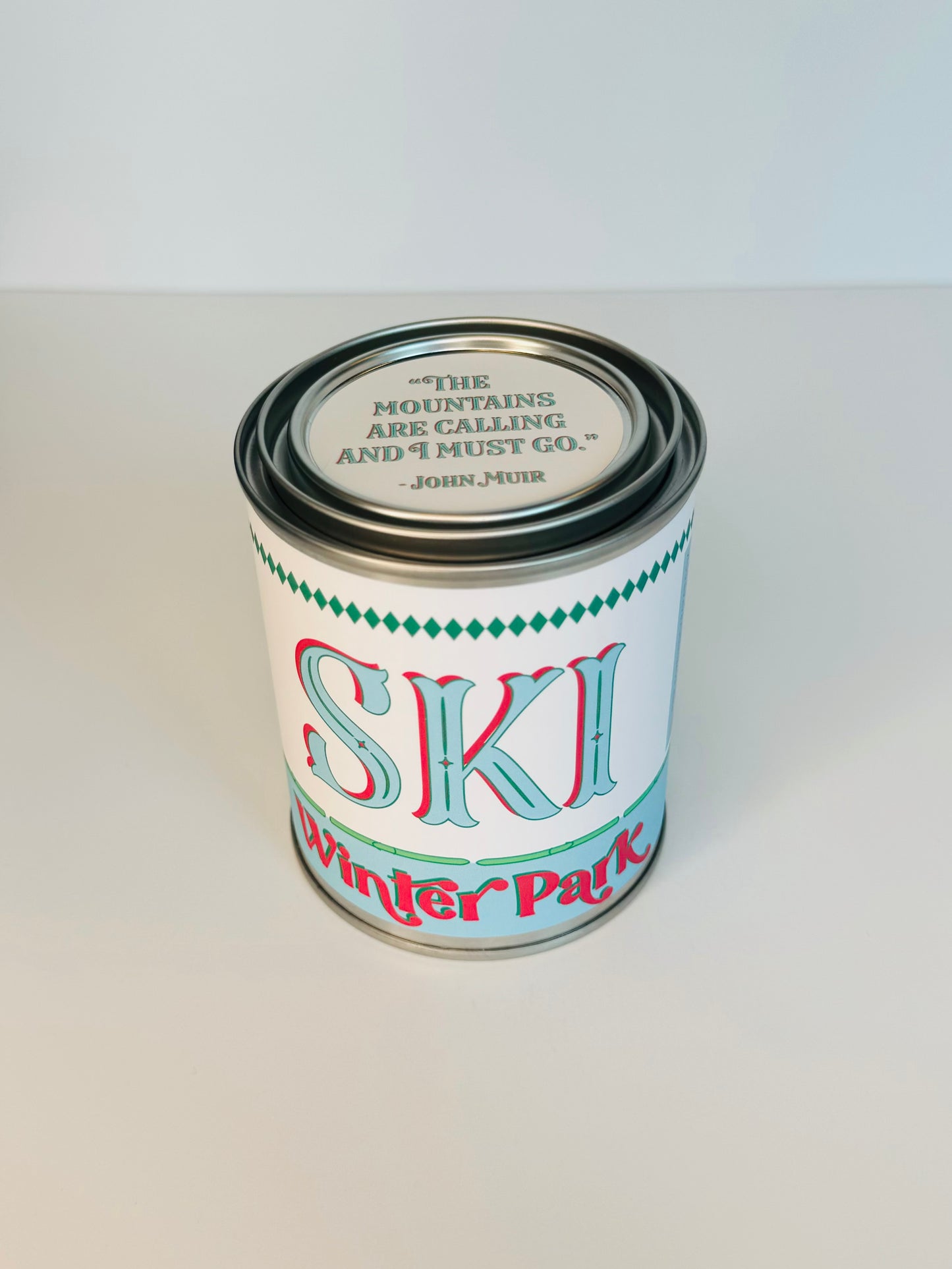 Ski Winter Park - Paint Tin Candle