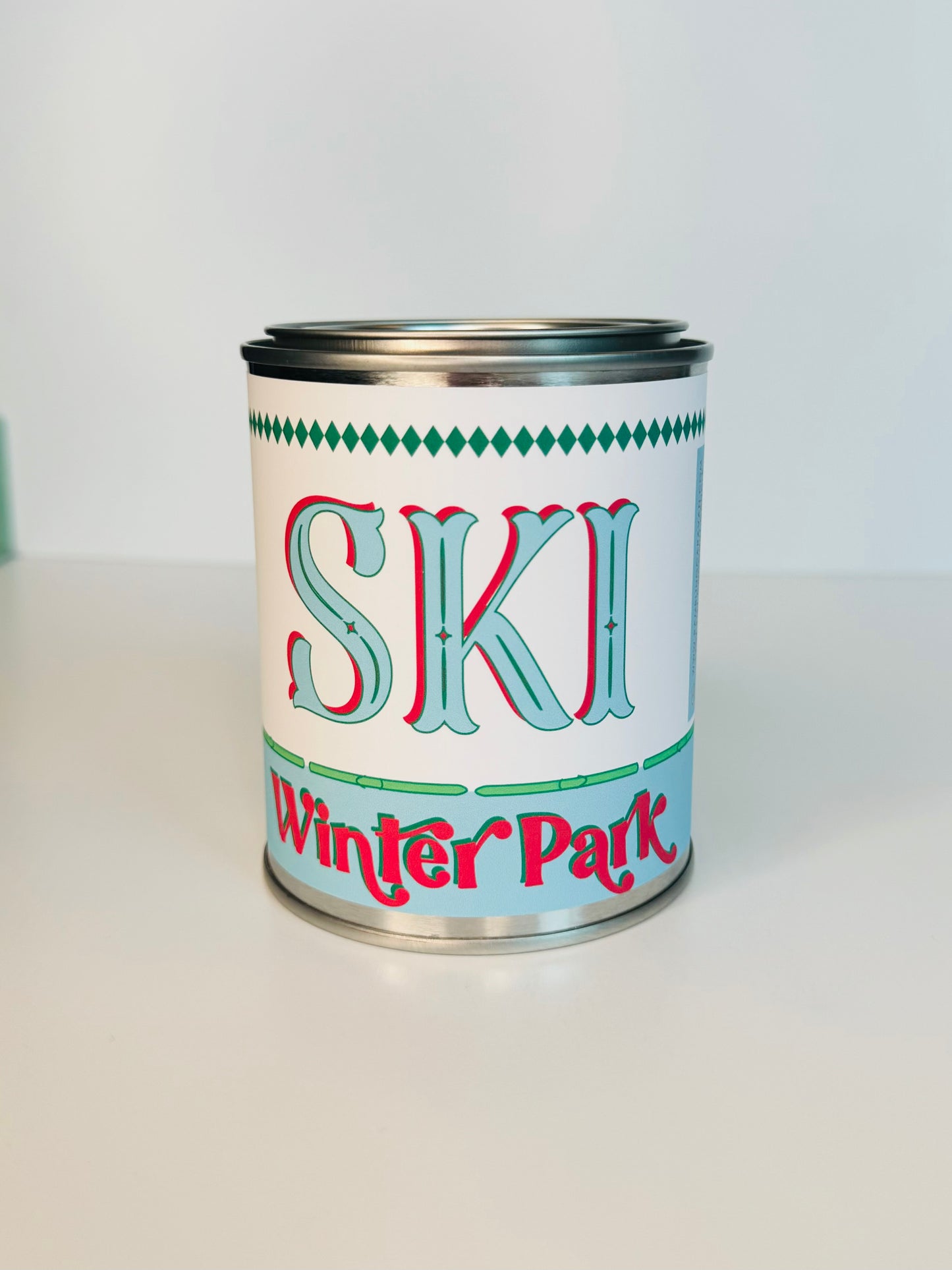 Ski Winter Park - Paint Tin Candle