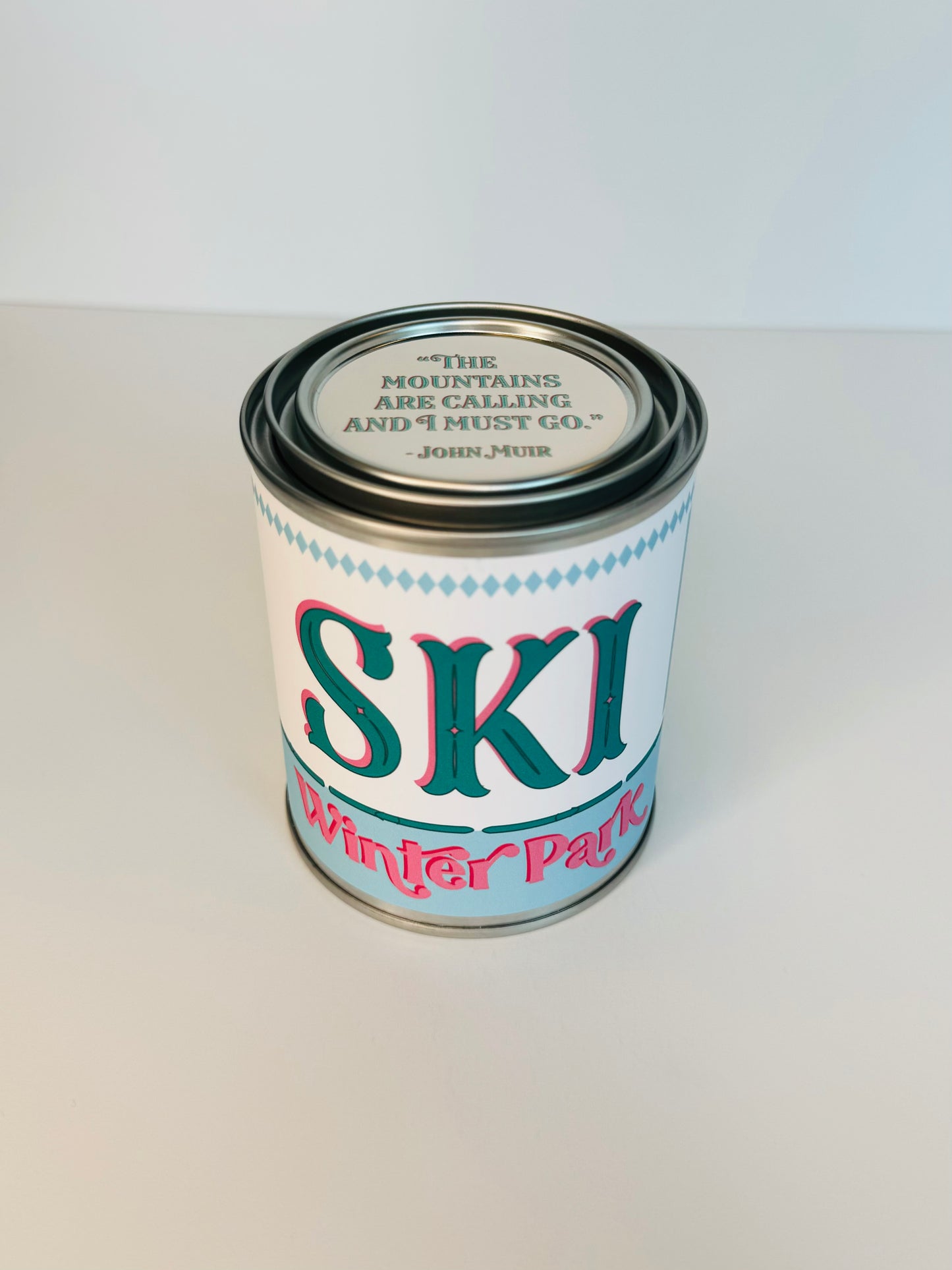 Ski Winter Park - Paint Tin Candle