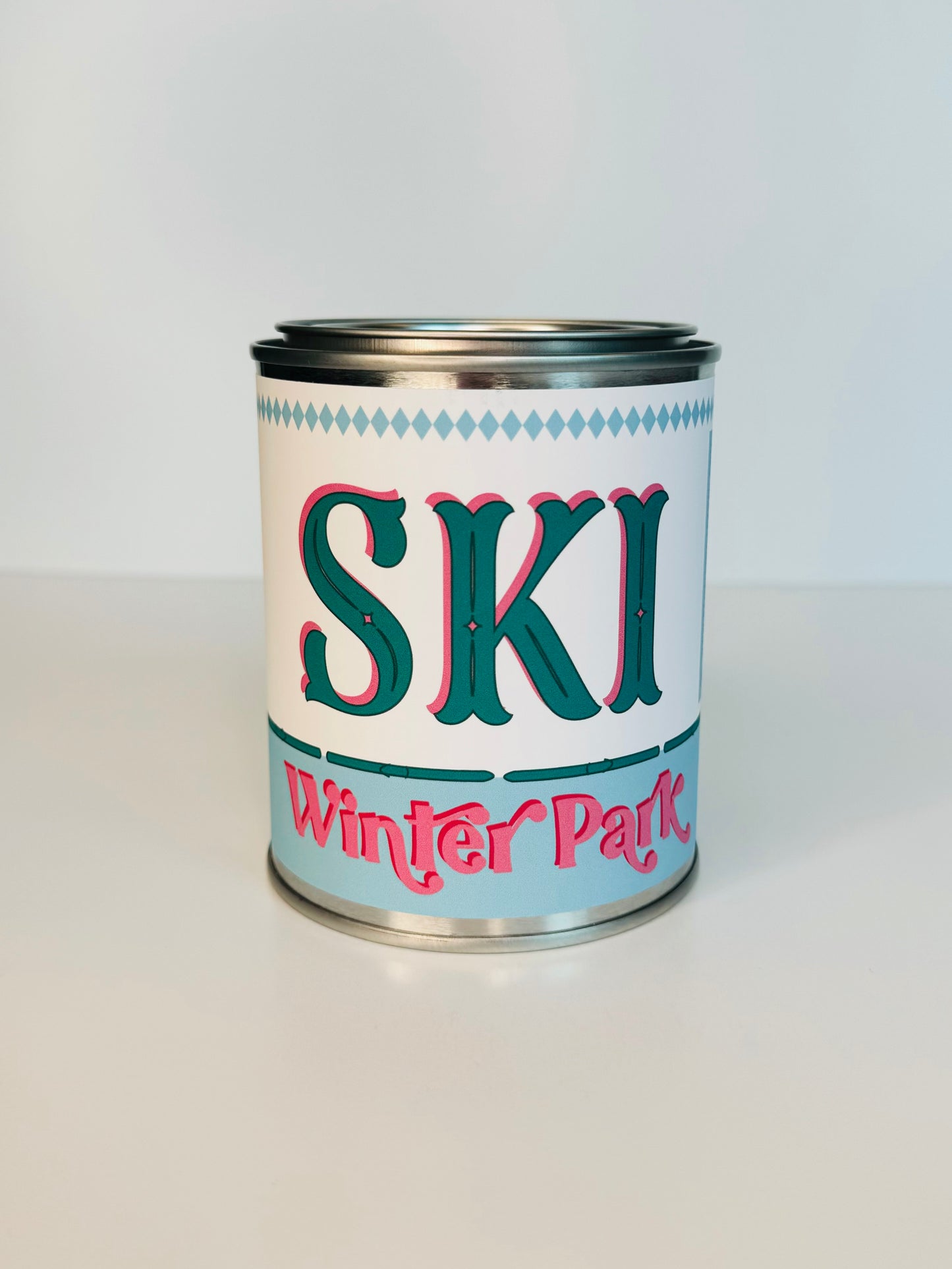 Ski Winter Park - Paint Tin Candle