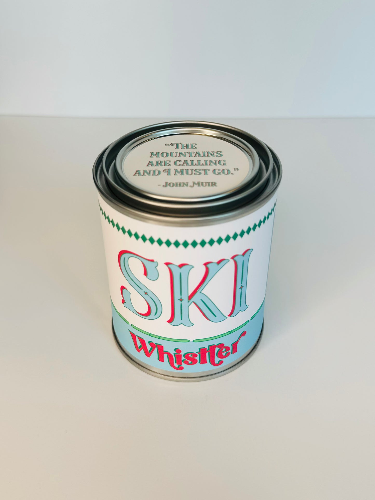 Ski Whistler - Paint Tin Candle