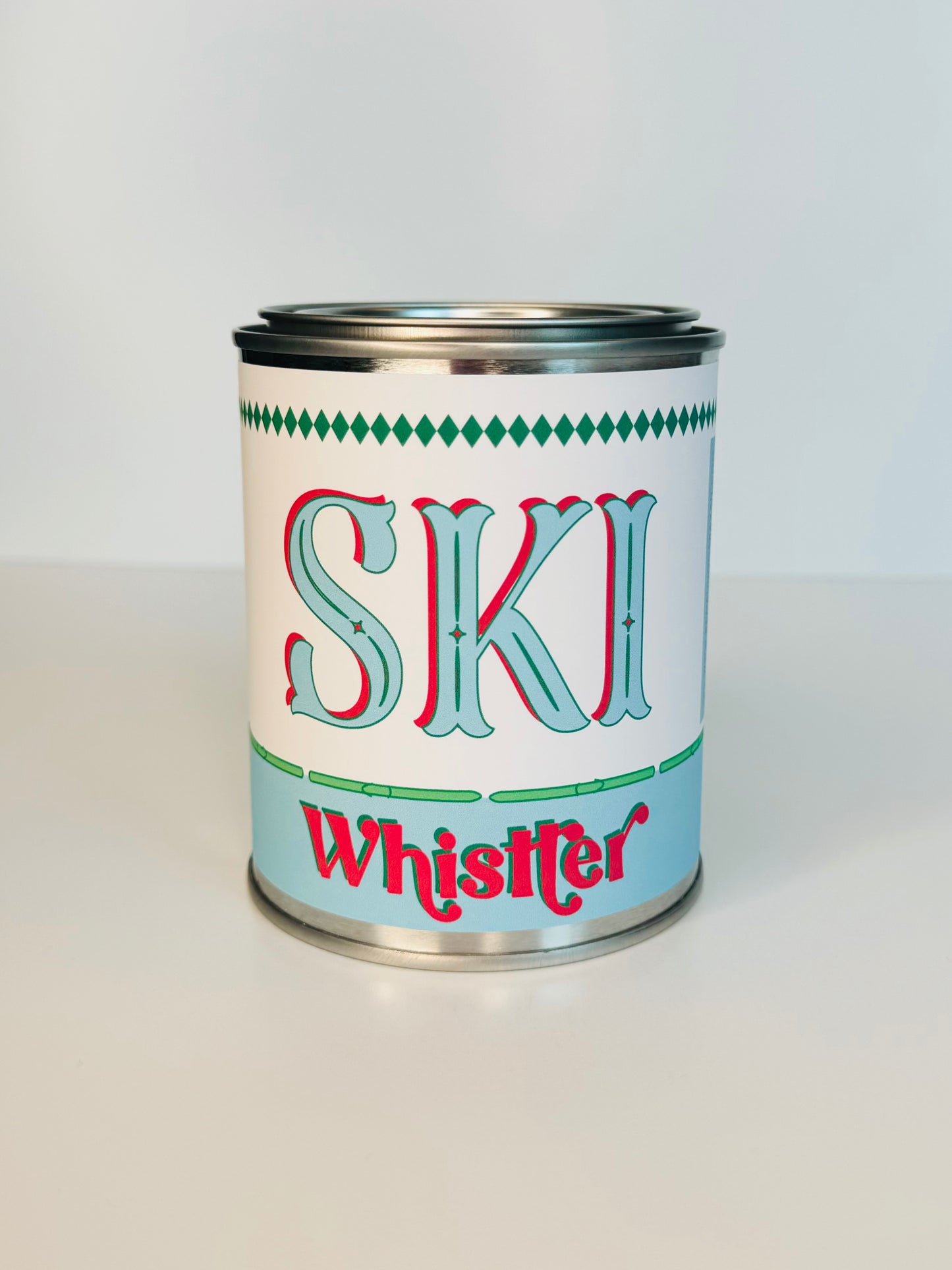 Ski Whistler - Paint Tin Candle