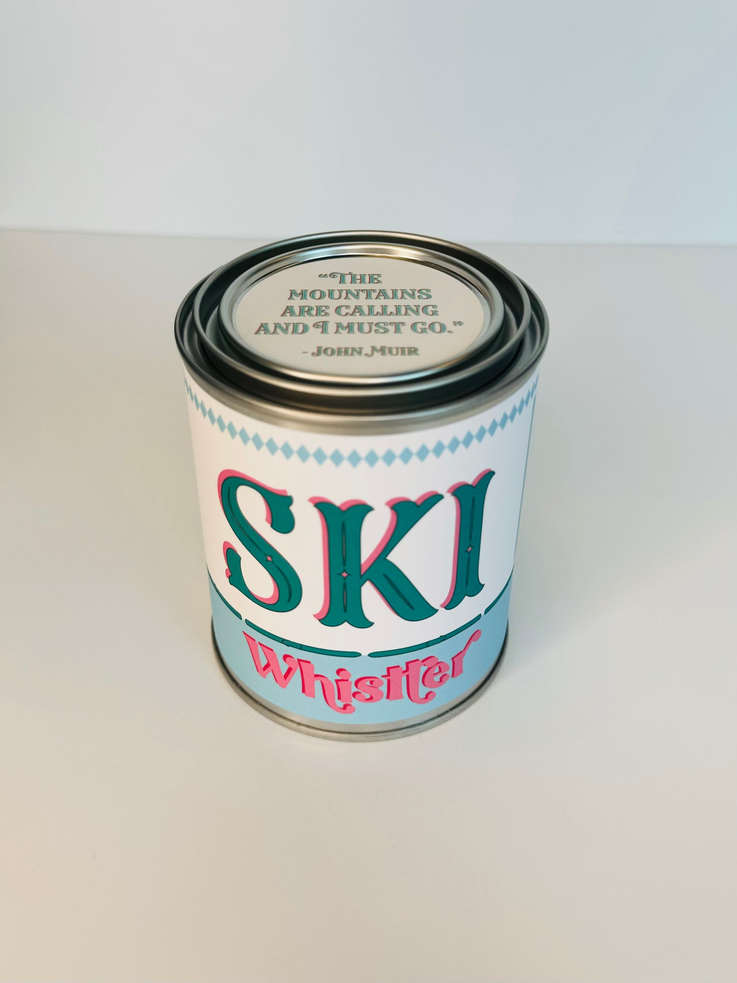 Ski Whistler - Paint Tin Candle