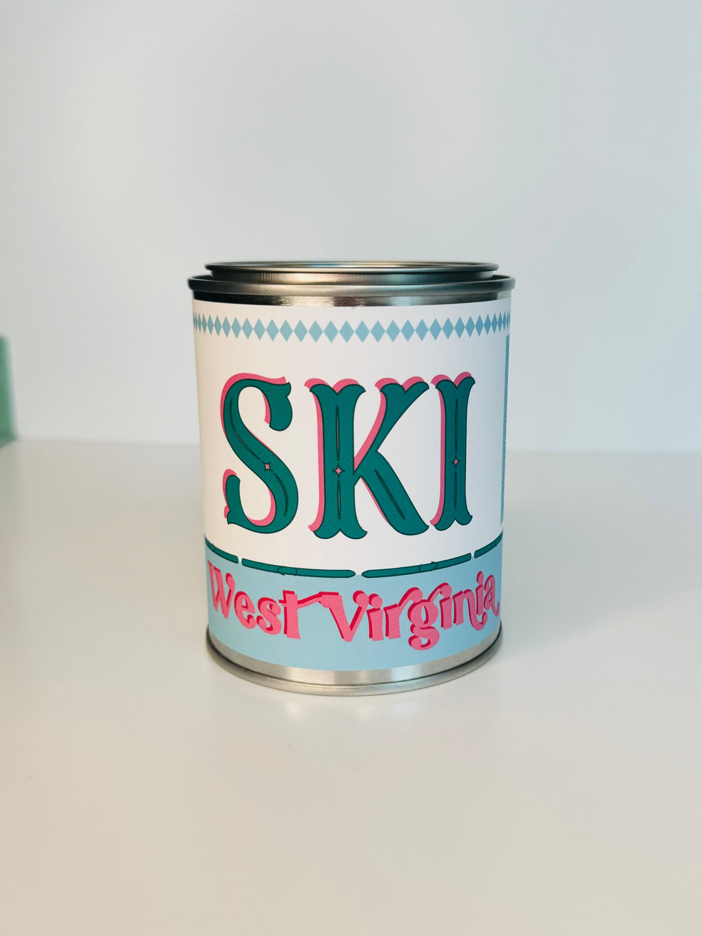 Ski West Virginia - Paint Tin Candle