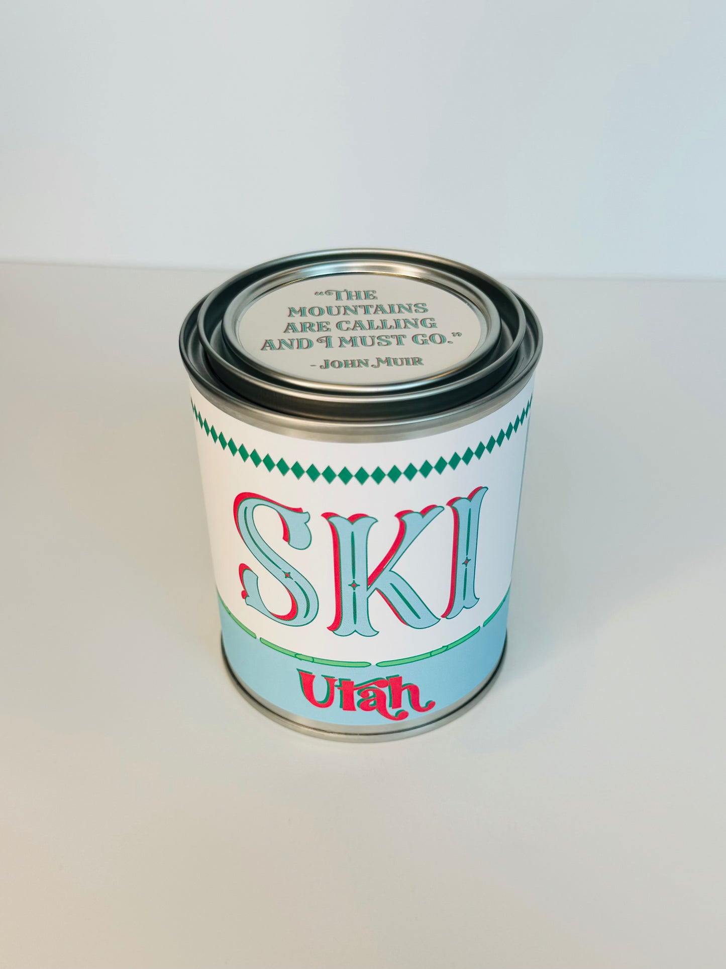 Ski Utah - Paint Tin Candle