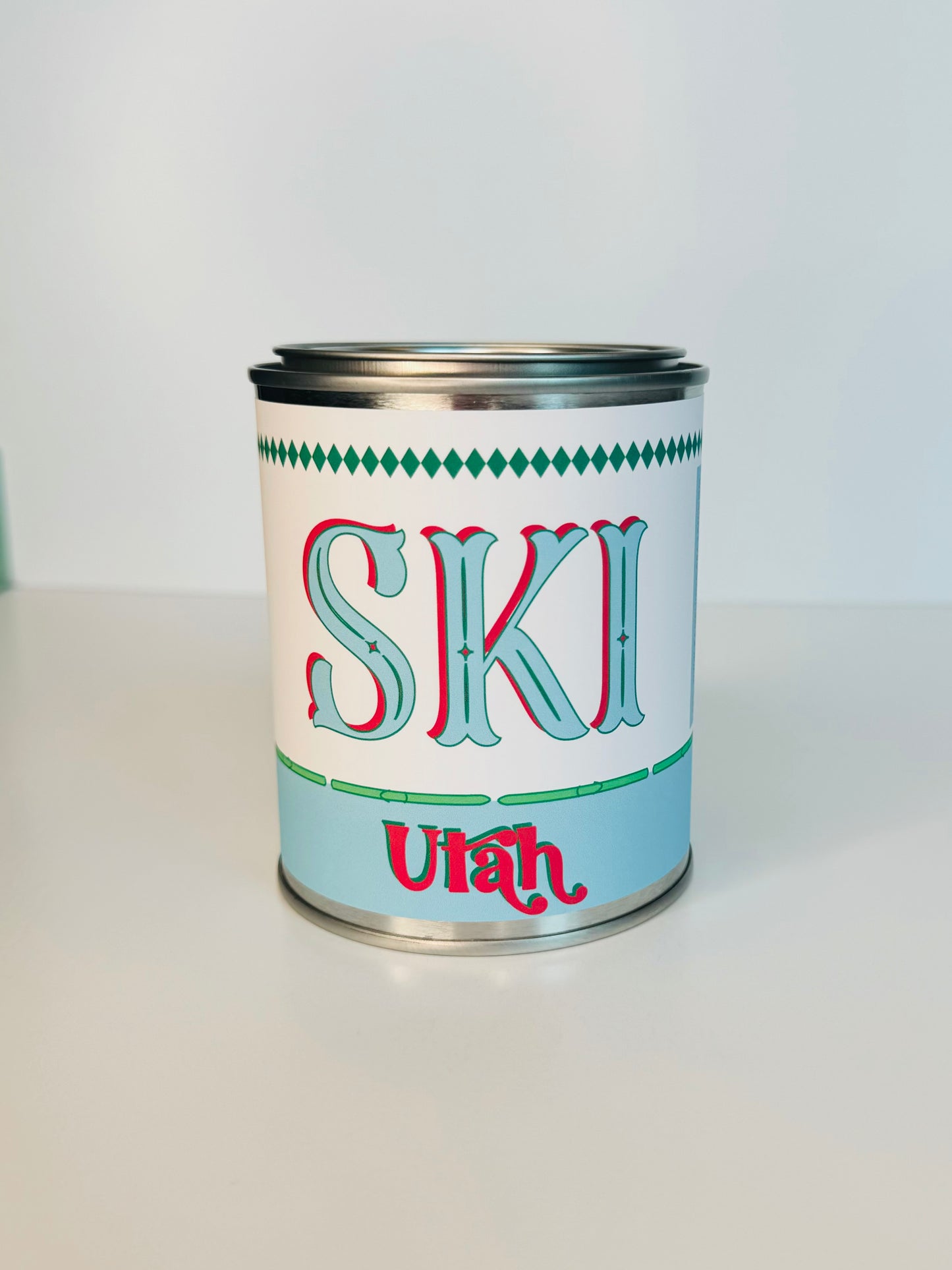 Ski Utah - Paint Tin Candle
