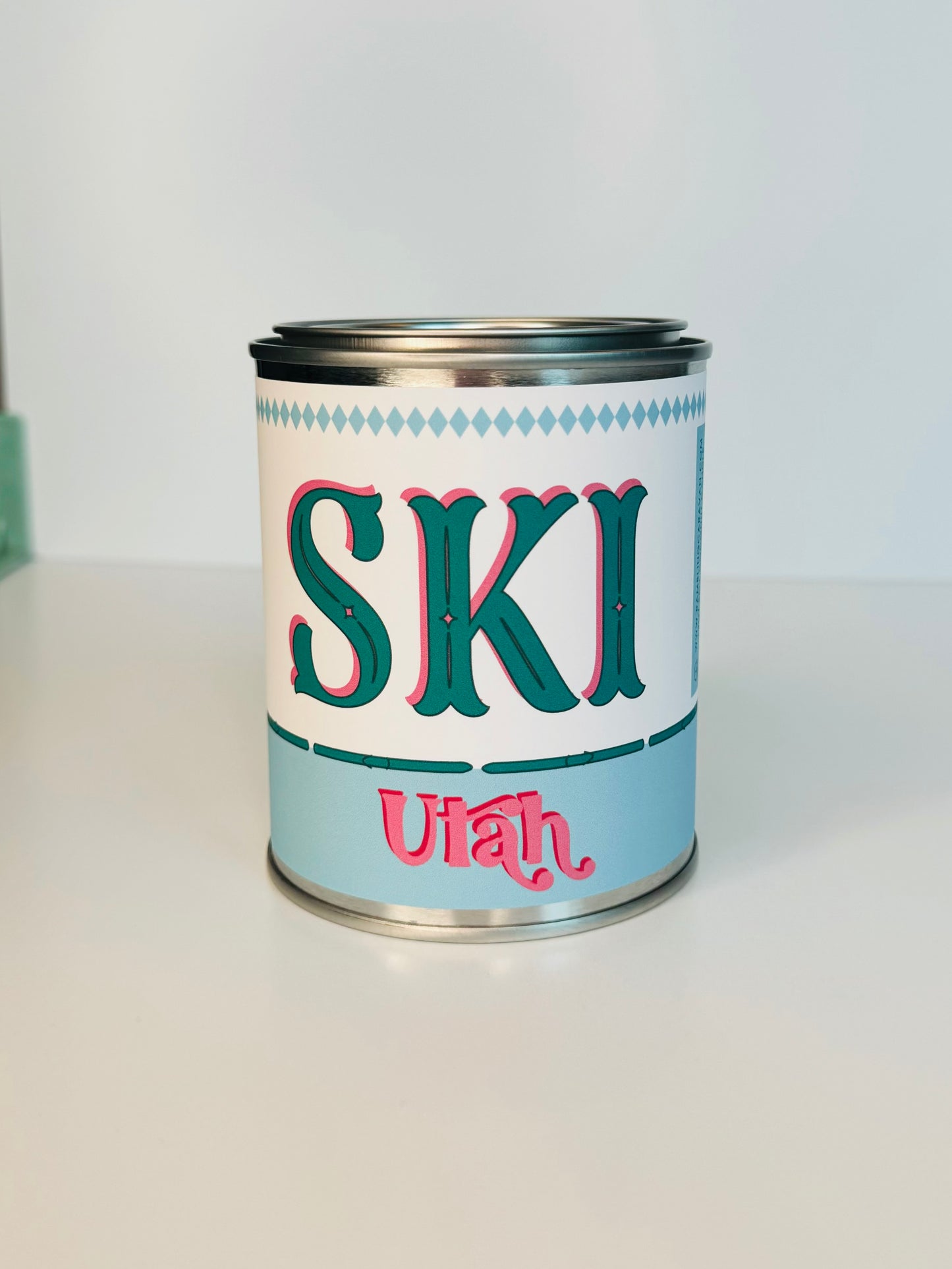 Ski Utah - Paint Tin Candle