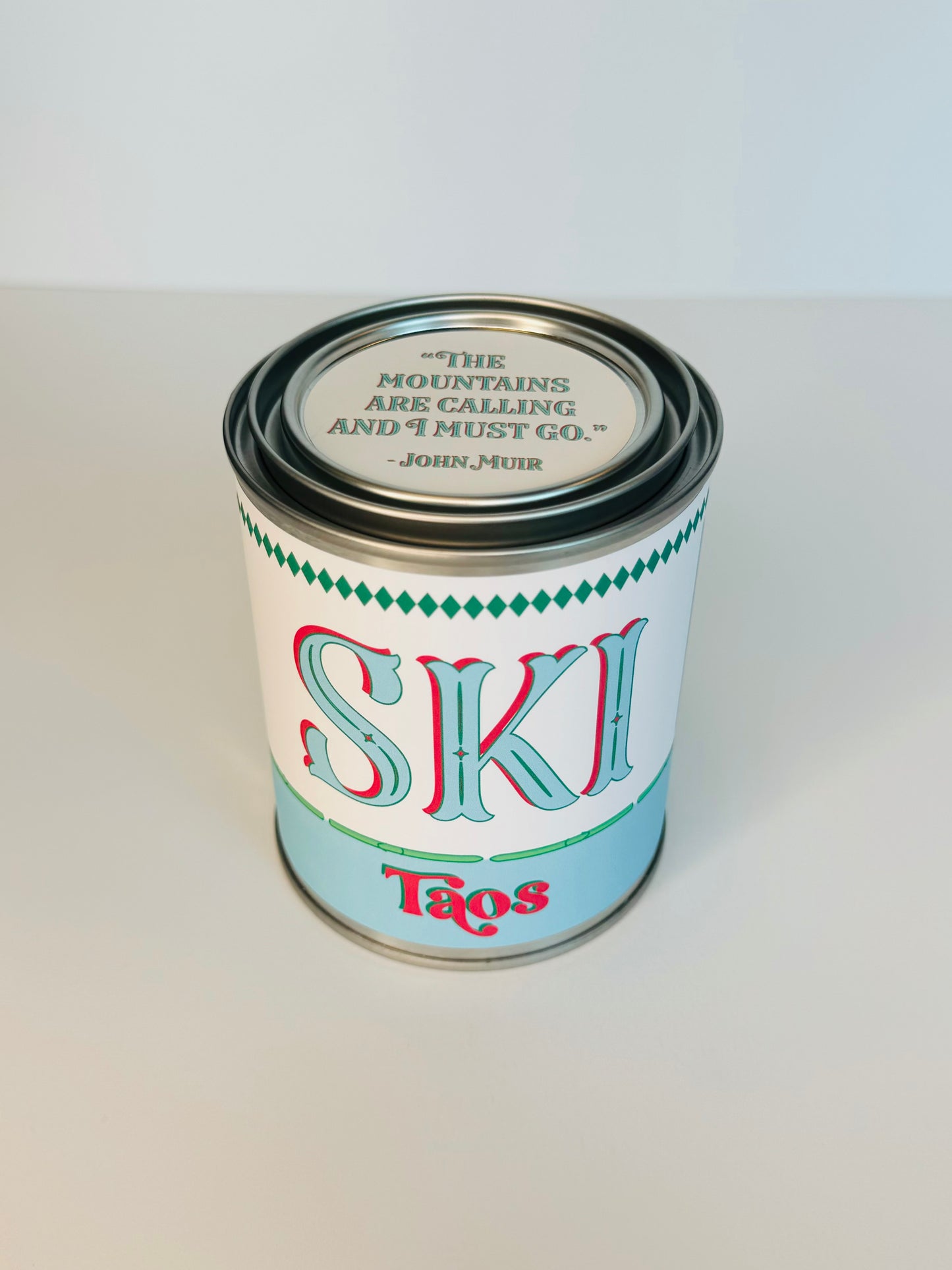Ski Taos - Paint Tin Candle
