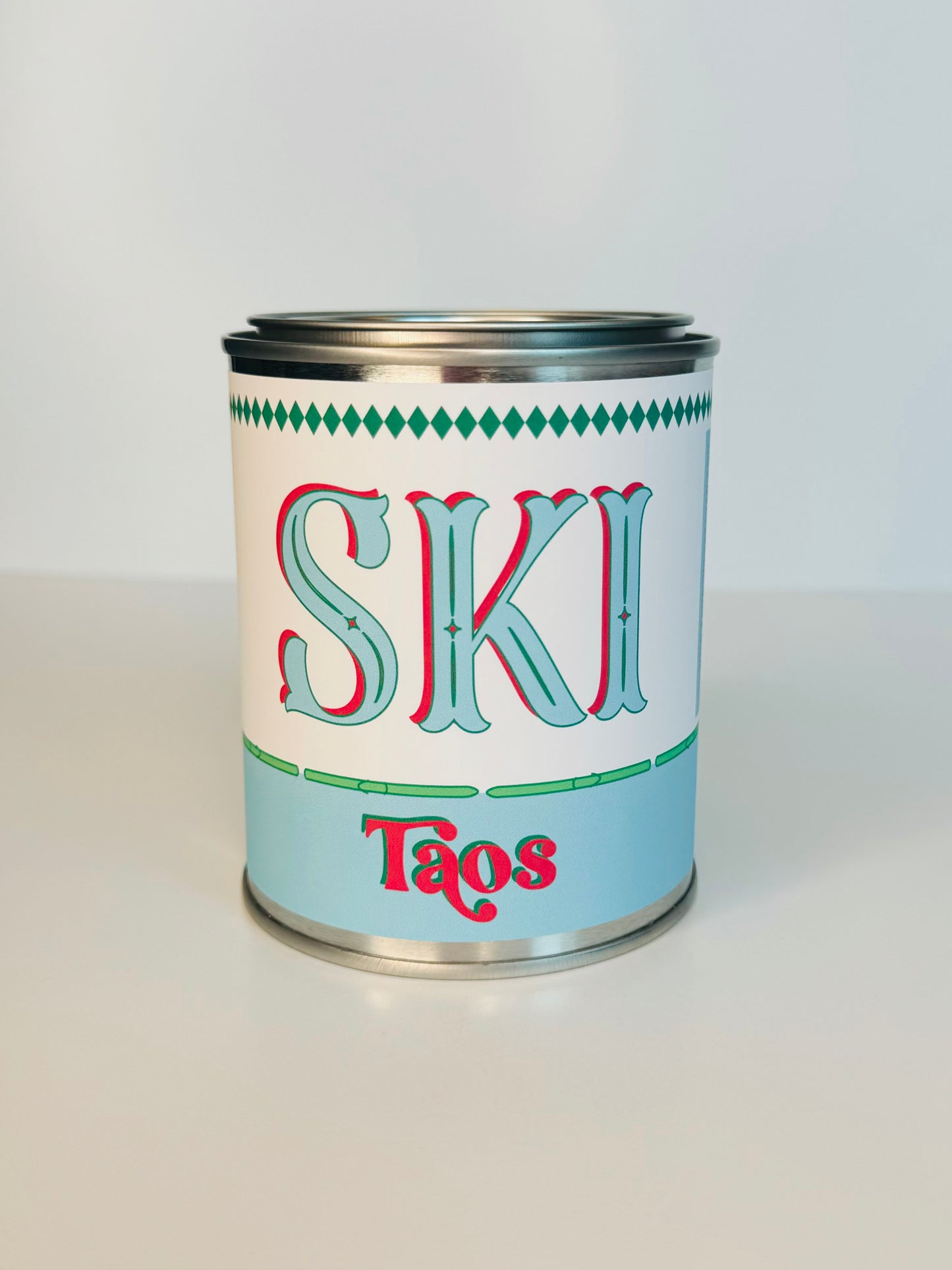 Ski Taos - Paint Tin Candle