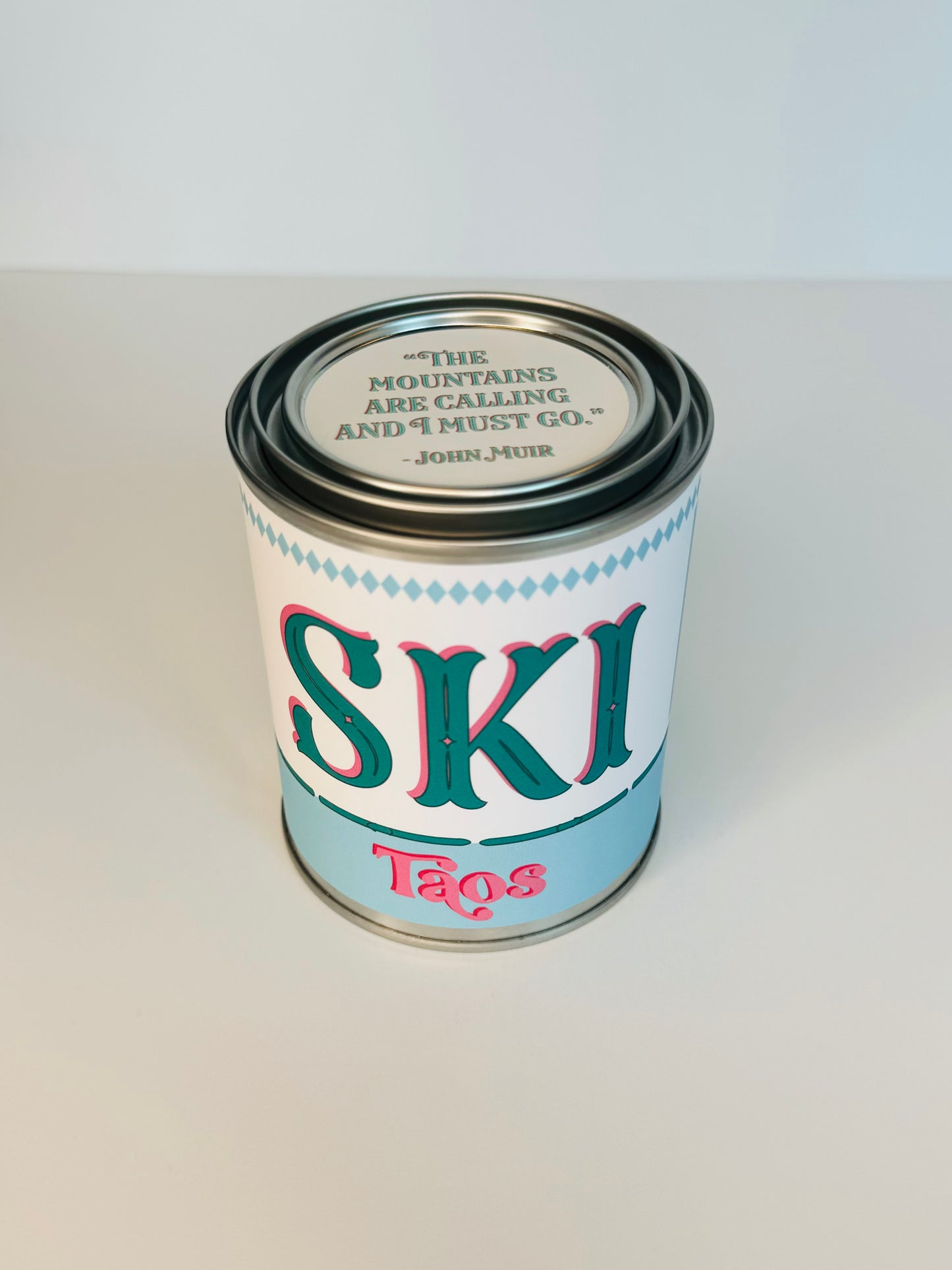 Ski Taos - Paint Tin Candle