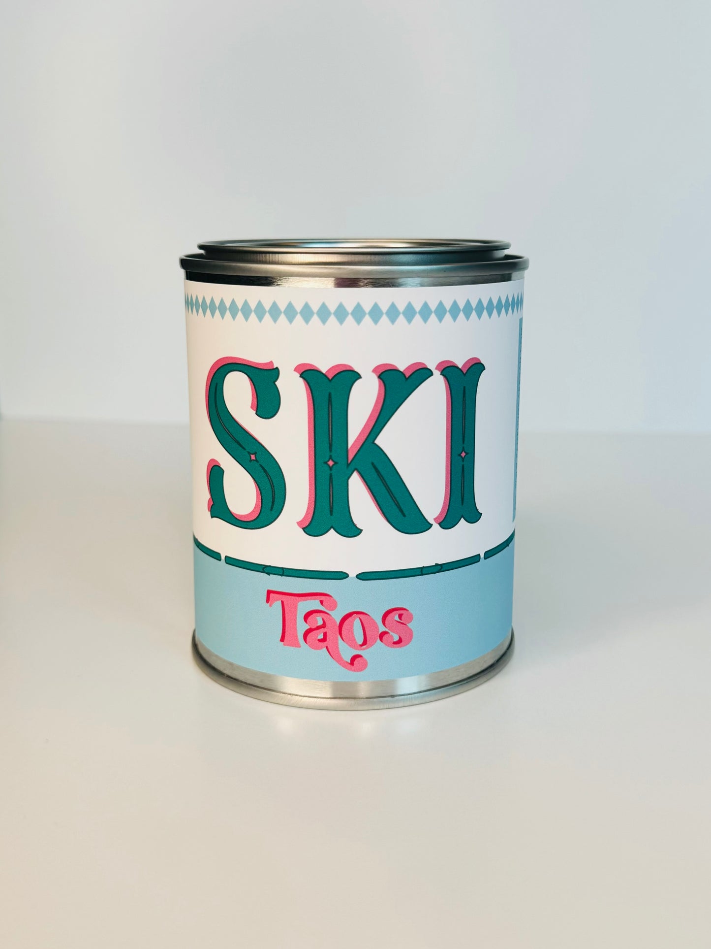 Ski Taos - Paint Tin Candle
