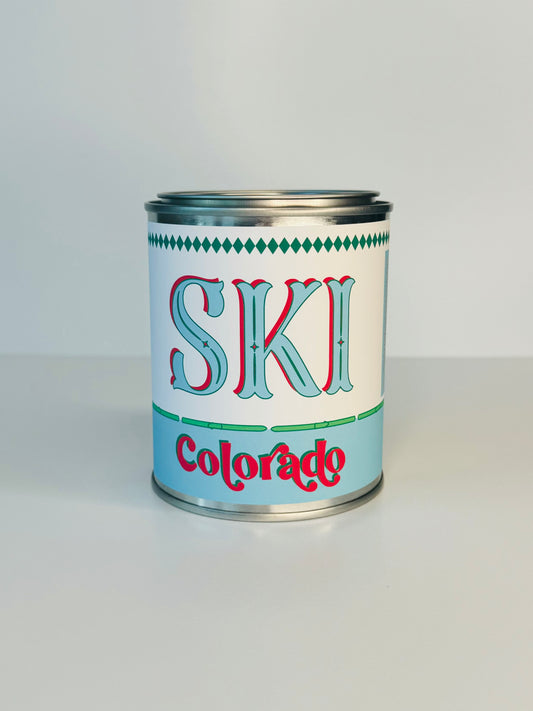 Ski Colorado - Paint Tin Candle