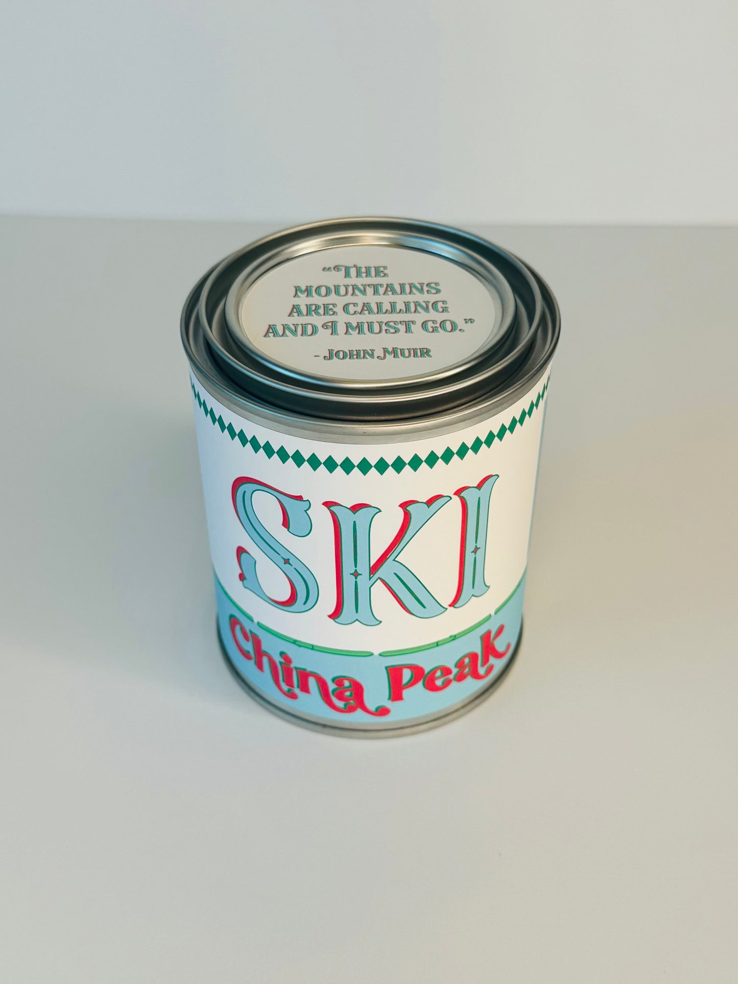 Ski China Peak - Paint Tin Candle