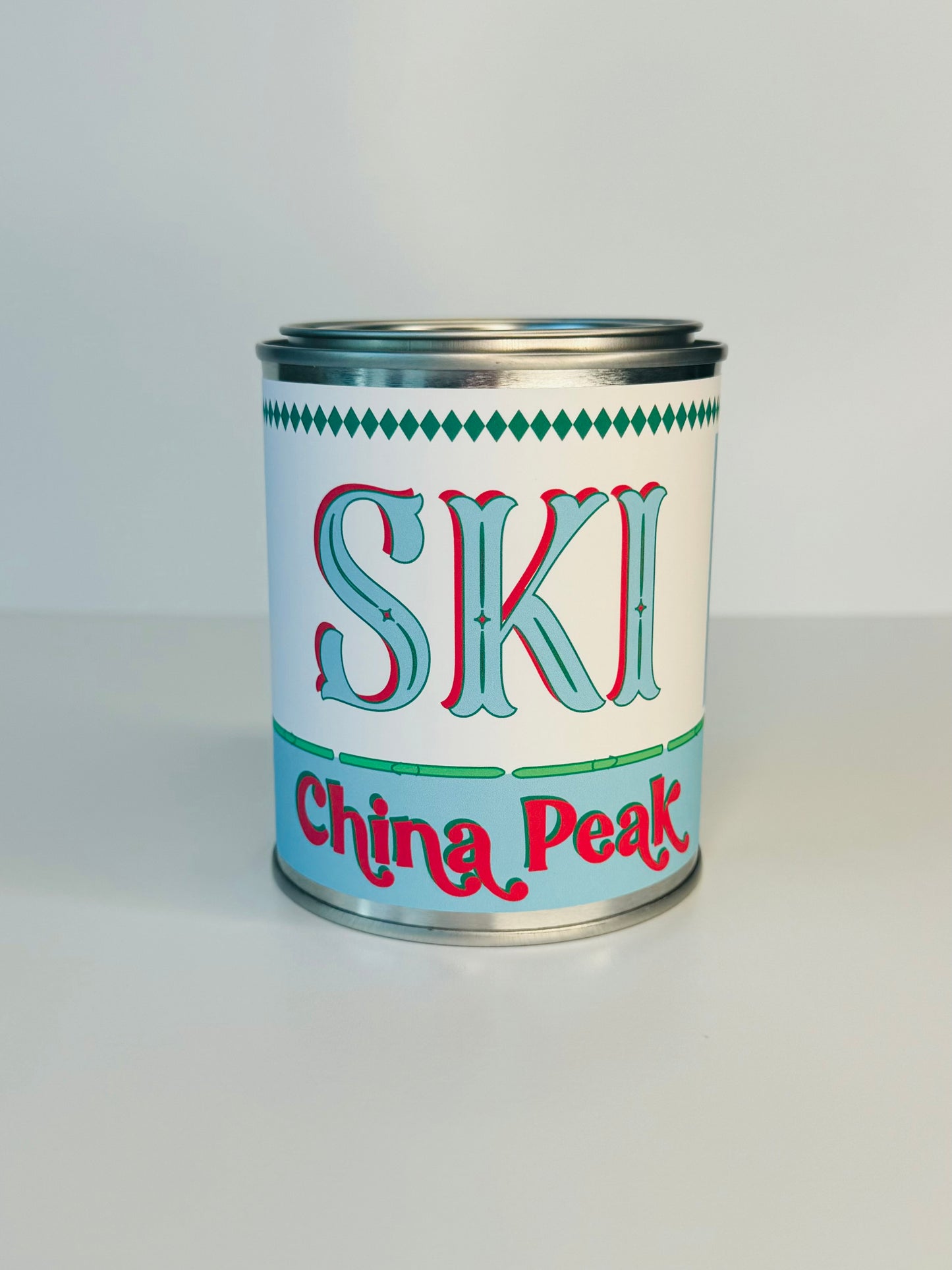 Ski China Peak - Paint Tin Candle