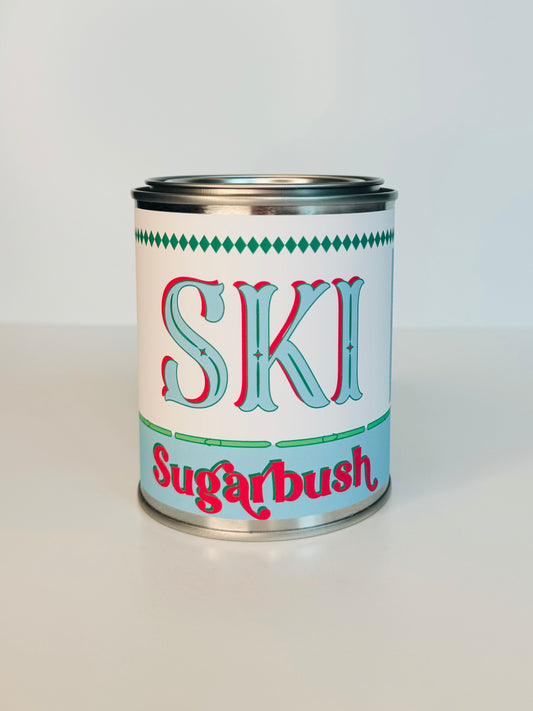 Ski Sugarbush - Paint Tin Candle