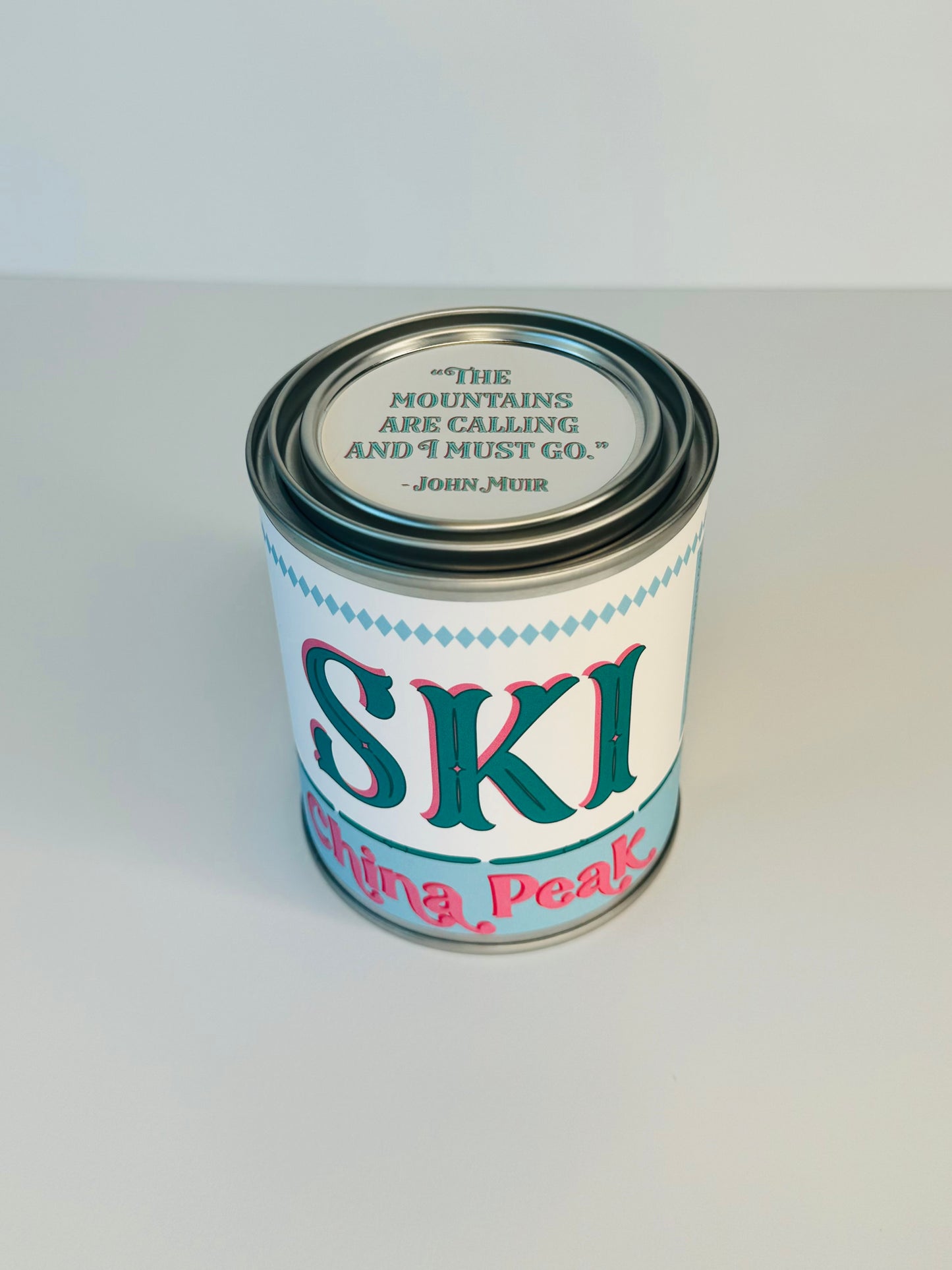 Ski China Peak - Paint Tin Candle