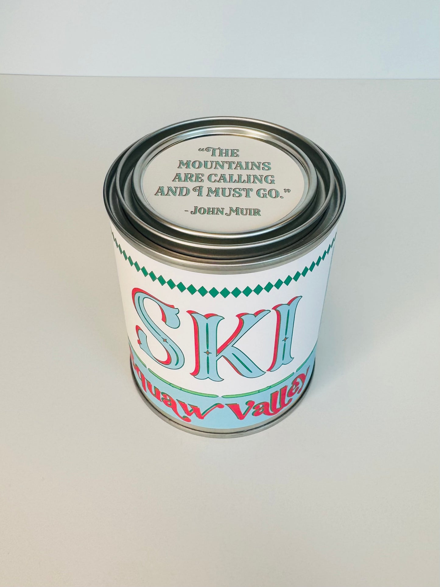 Ski Squaw Valley - Paint Tin Candle